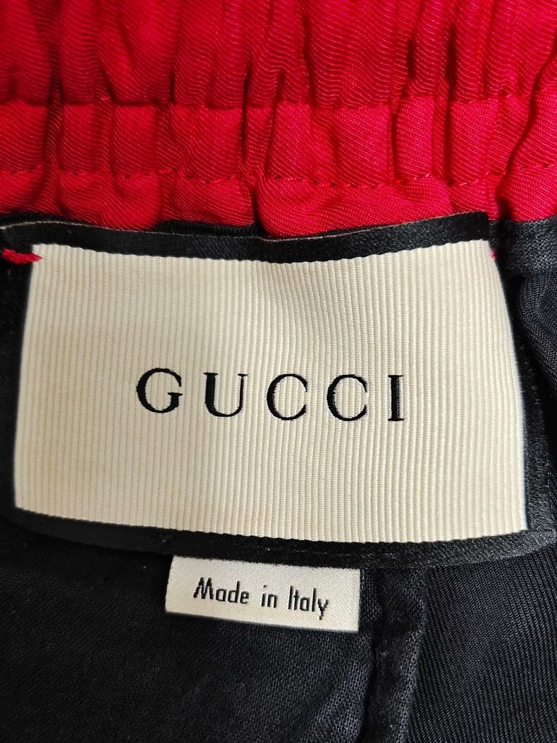 Gucci Gucci Classic logo black and red trousers 2502-Nextarrow Size US 28 / EU 44 - 4 Thumbnail