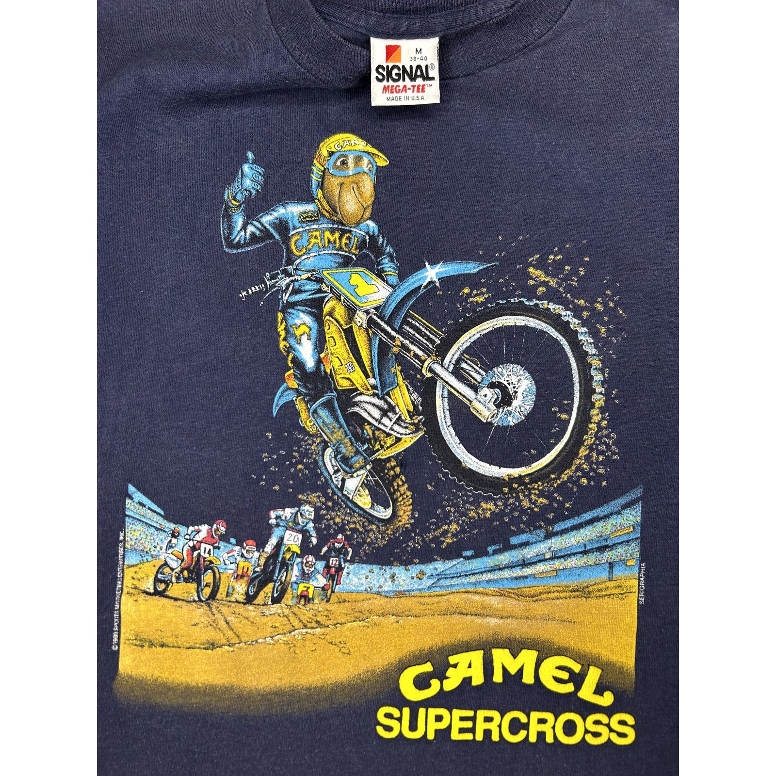 Camel VTG 1989 Camel Supercross Motocross Short Sleeve Shirt Rare Size US M / EU 48-50 / 2 - 16 Thumbnail