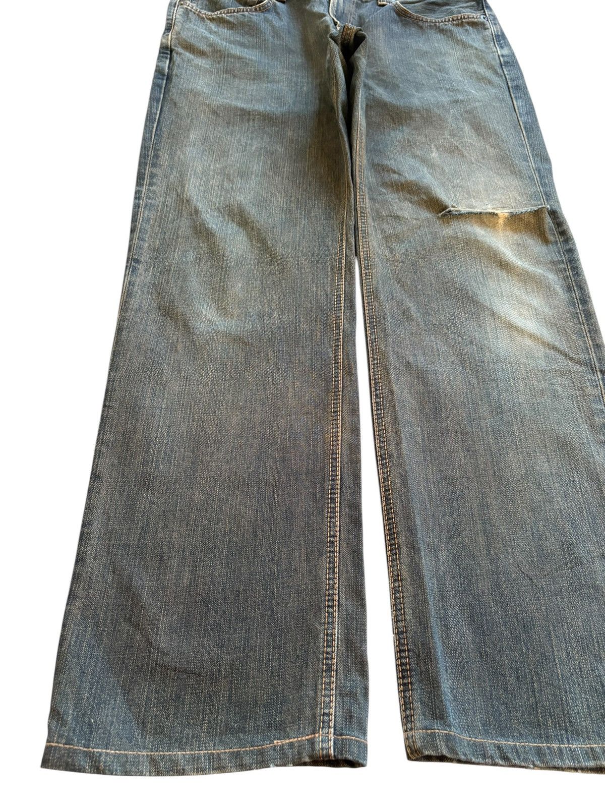 Edwin × Japanese Brand Vintage Japanese Edwin 503 Rusty Mud Wash Loose Baggy Jeans Size US 35 - 6 Thumbnail