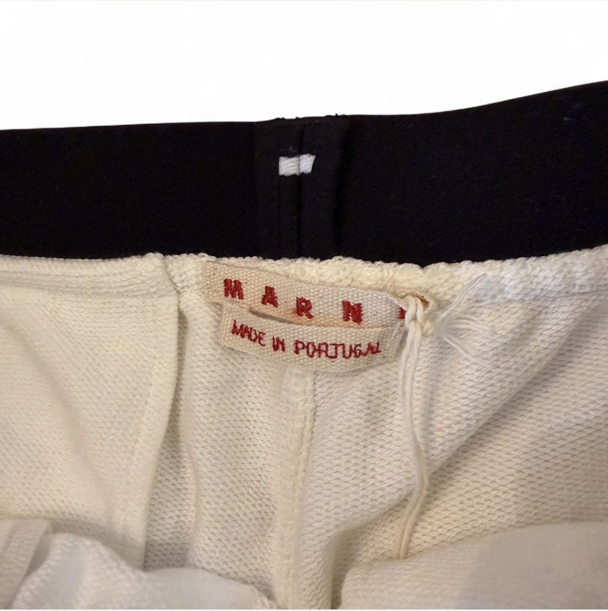 Marni Marni Logo-Print Strap Cotton Shorts Size US 32 / EU 48 - 4 Thumbnail