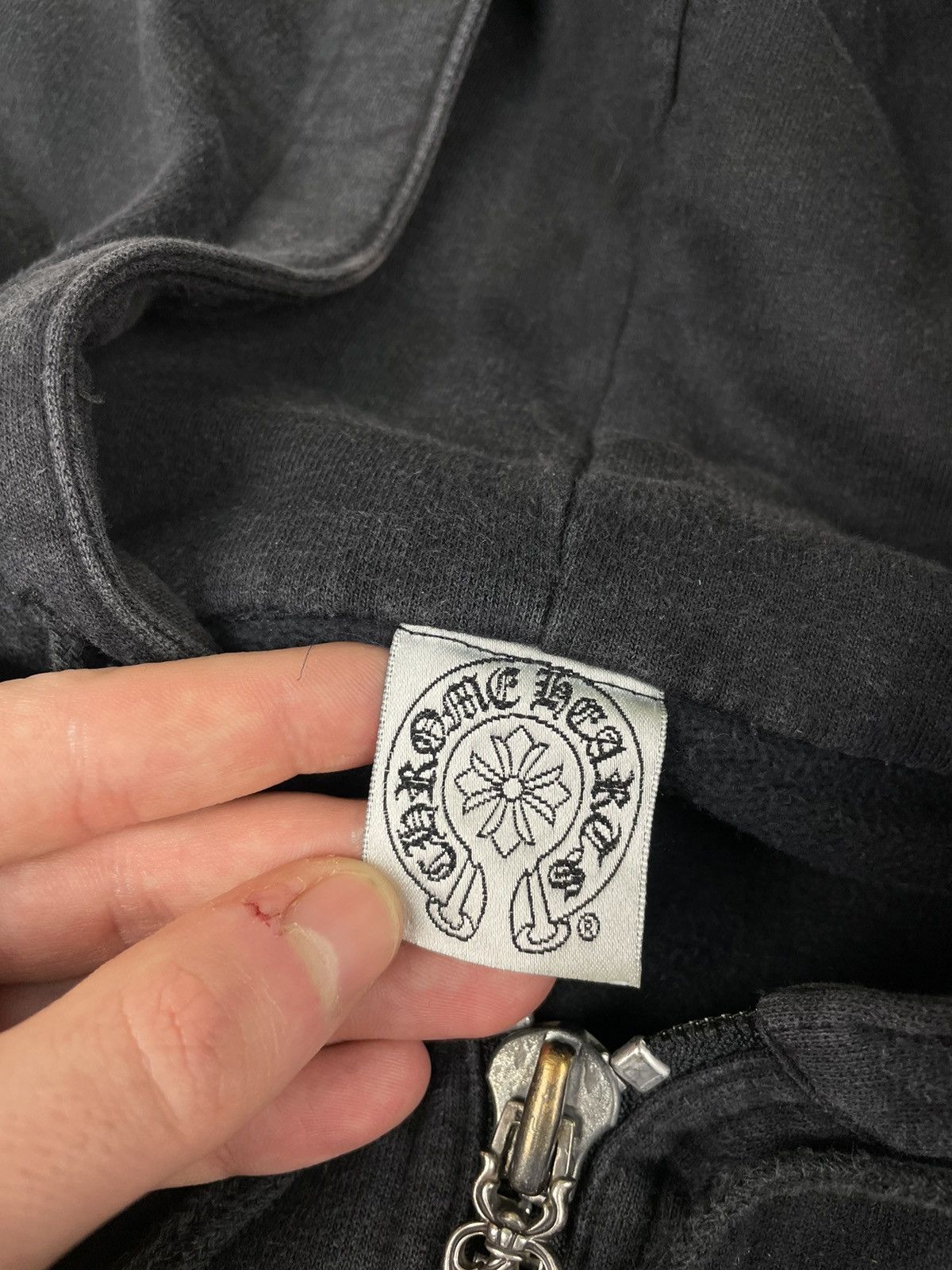 Chrome Hearts Chrome hearts Hoodie Dagger Leather Patch Horseshoe Spellout Size US L / EU 52-54 / 3 - 12 Thumbnail