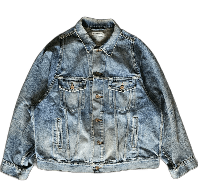 Balenciaga Balenciaga Denim Jacket Oversized Unisex Wear Size US M / EU 48-50 / 2 - 1 Thumbnail