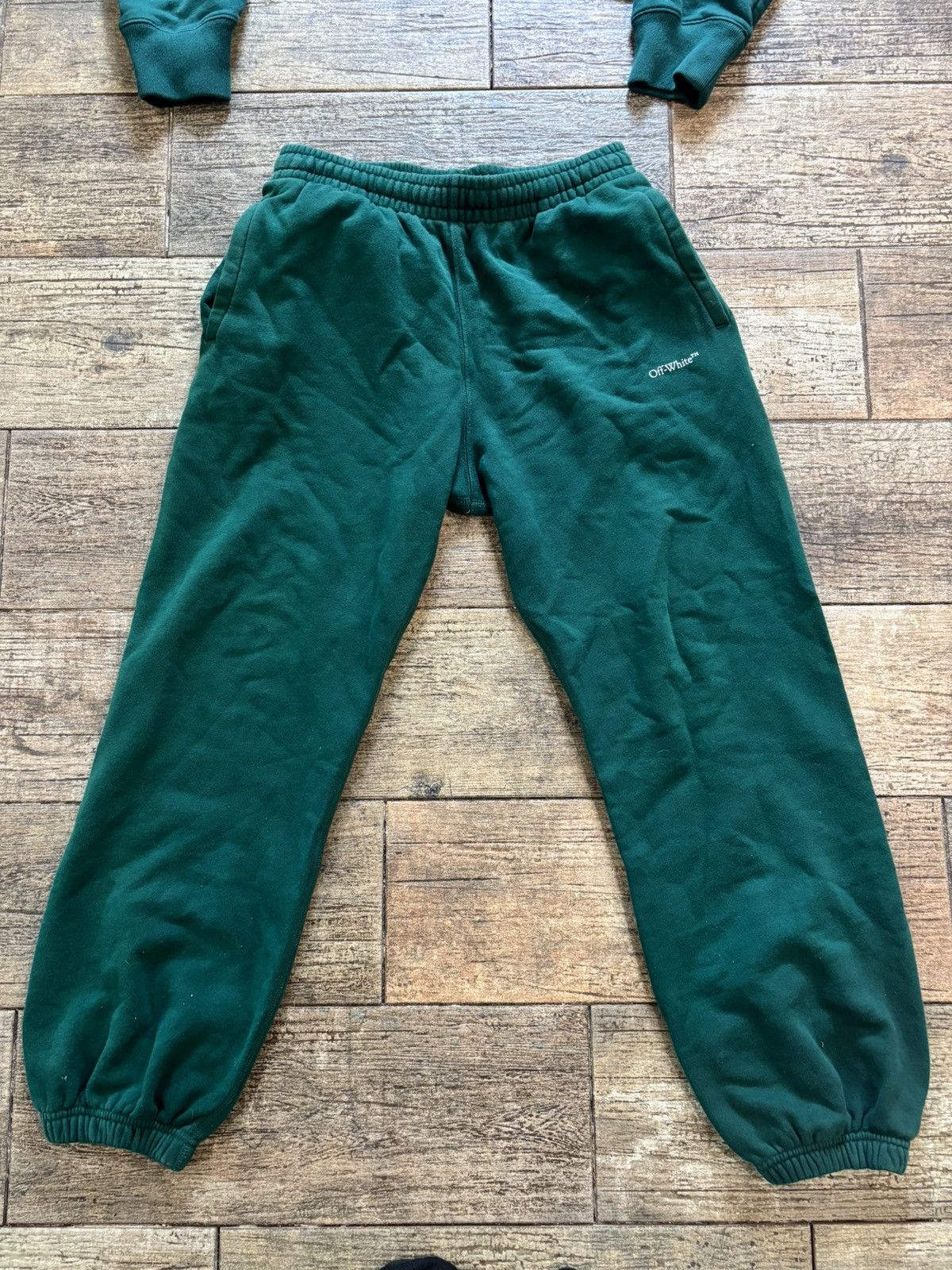 Off-White Green Arrows Sweatsuit Hoodie and Pants M Size US M / EU 48-50 / 2 - 3 Thumbnail