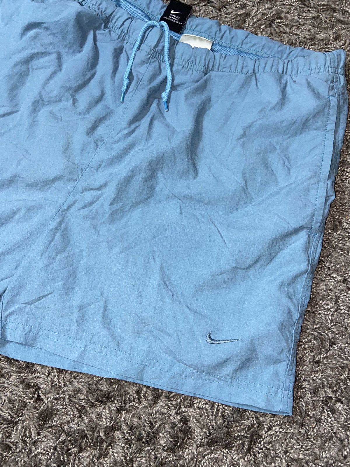 Nike × Vintage NIKE VINTAGE 00s NYLON SUMMER SWOOSH SHORTS Size US 32 / EU 48 - 2 Thumbnail