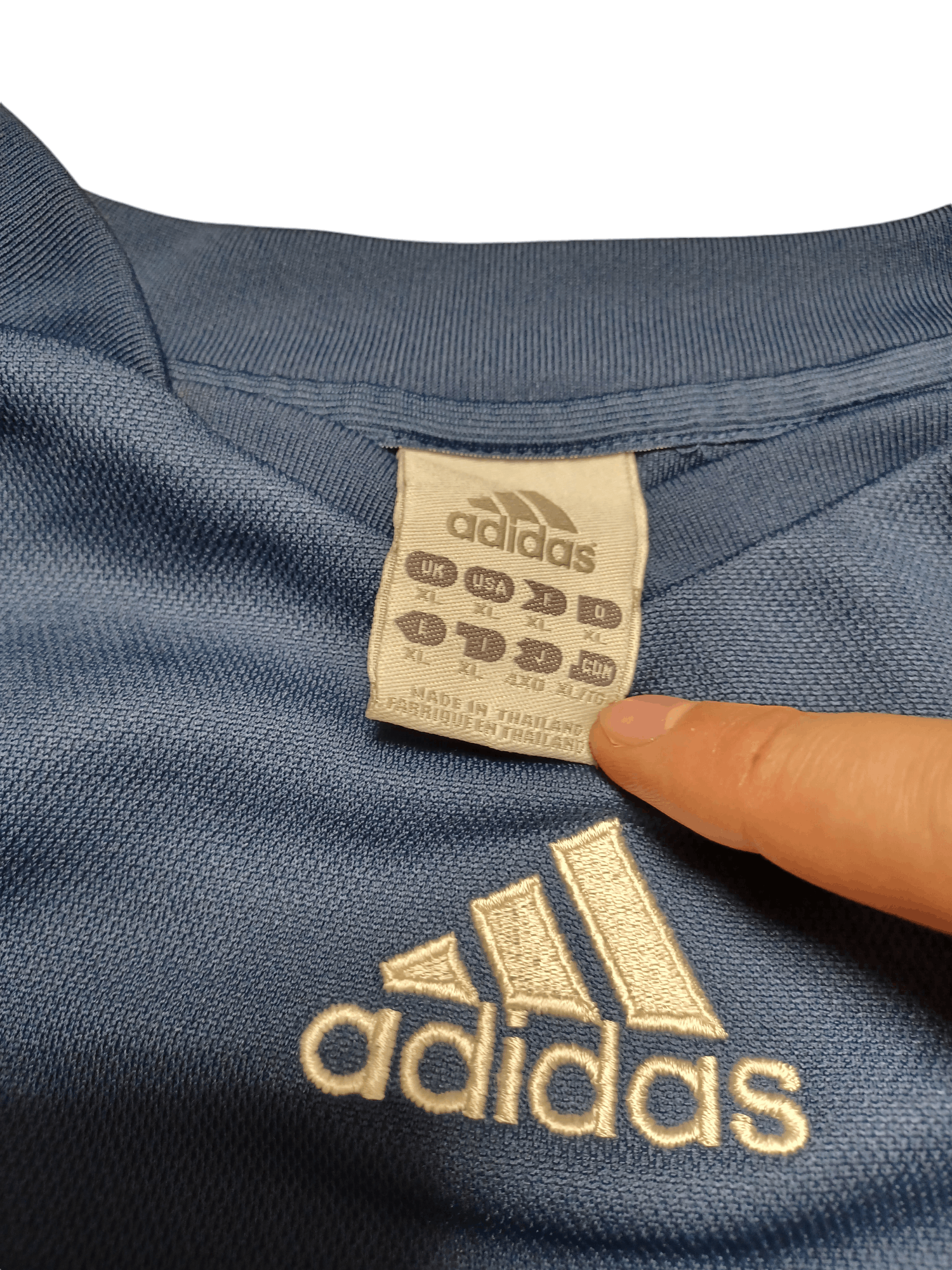 Adidas 2003 VINTAGE ADIDAS GOALKEEPER JERSEY SWEATER WITH DEFENSE Size US XL / EU 56 / 4 - 5 Thumbnail