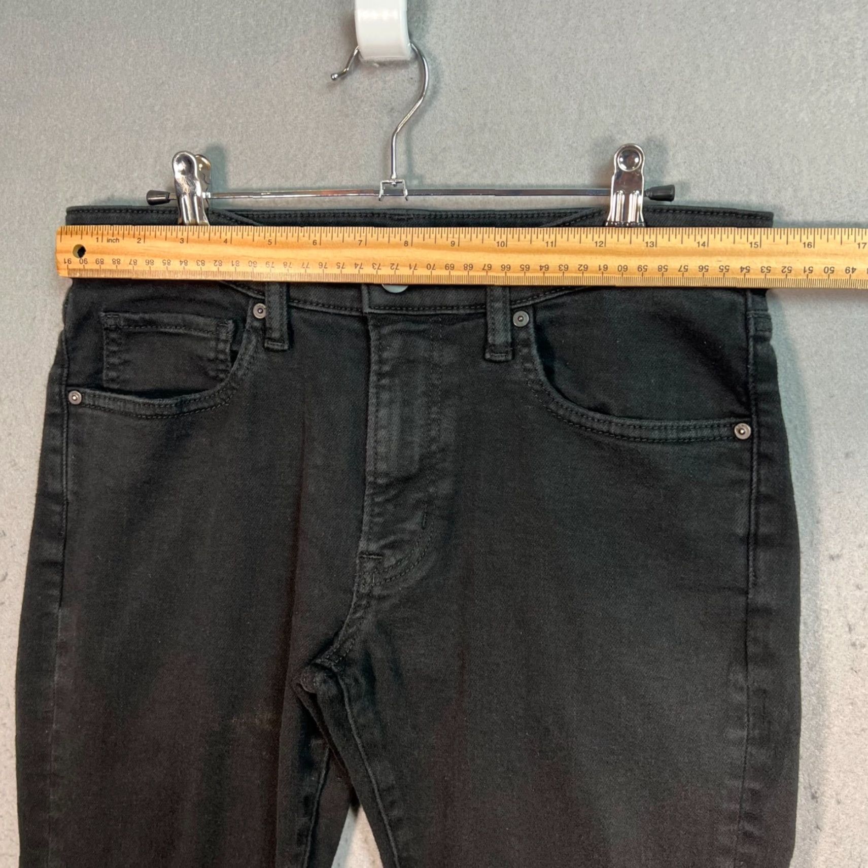 Uniqlo Uniqlo Womens Black Skinny Fit Jeans Size 31 Dark Wash Denim Size 24" / US 00 / IT 34 - 5 Thumbnail