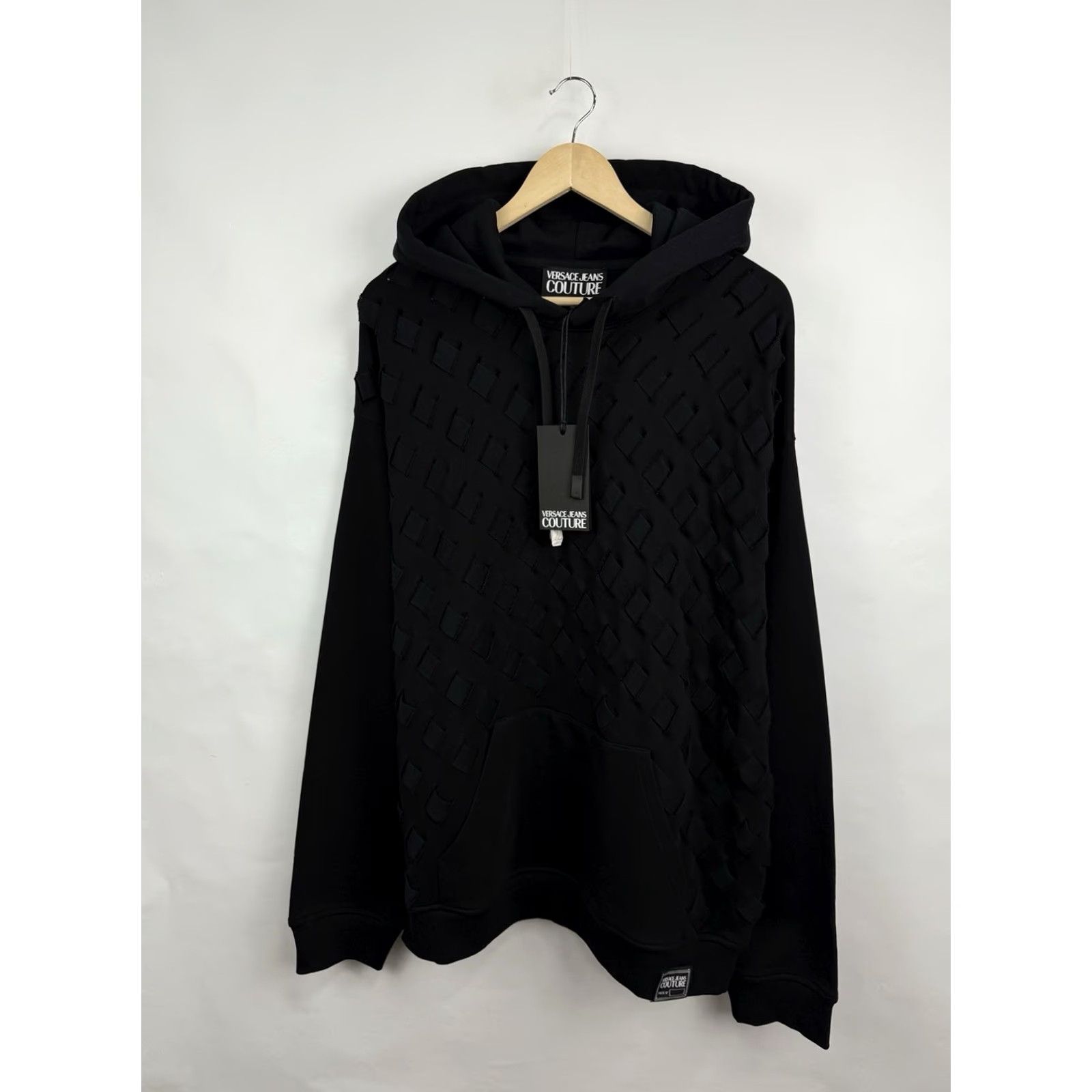 Versace Jeans Couture Versace Jeans Couture Hoodie Men L Black Avant Gard Loose Fit NWT Size US L / EU 52-54 / 3 - 5 Thumbnail