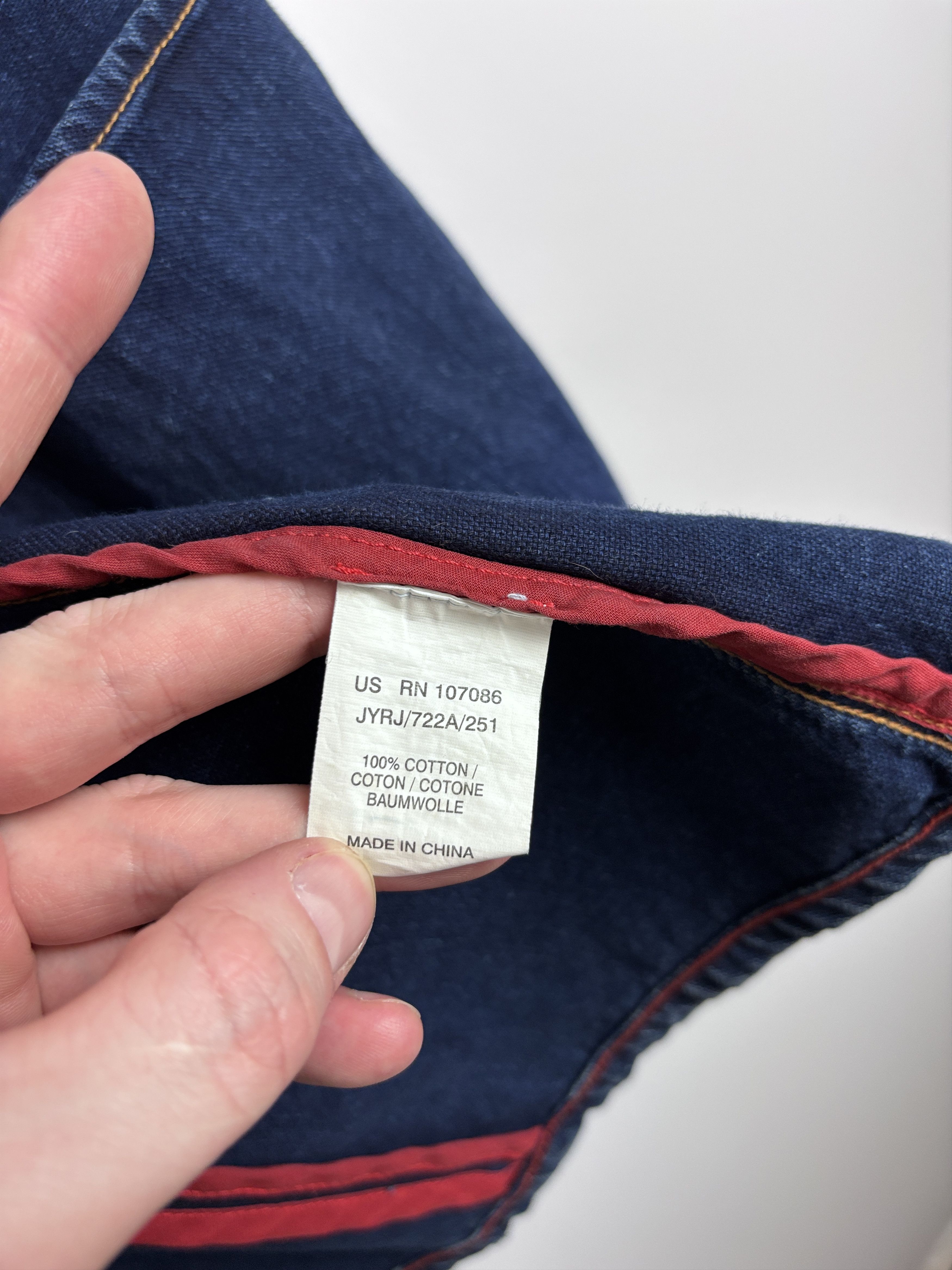 Paul Smith Mens Paul Smith Red Ear Denim Blazer Jacket Blue Size M Size US M / EU 48-50 / 2 - 9 Thumbnail