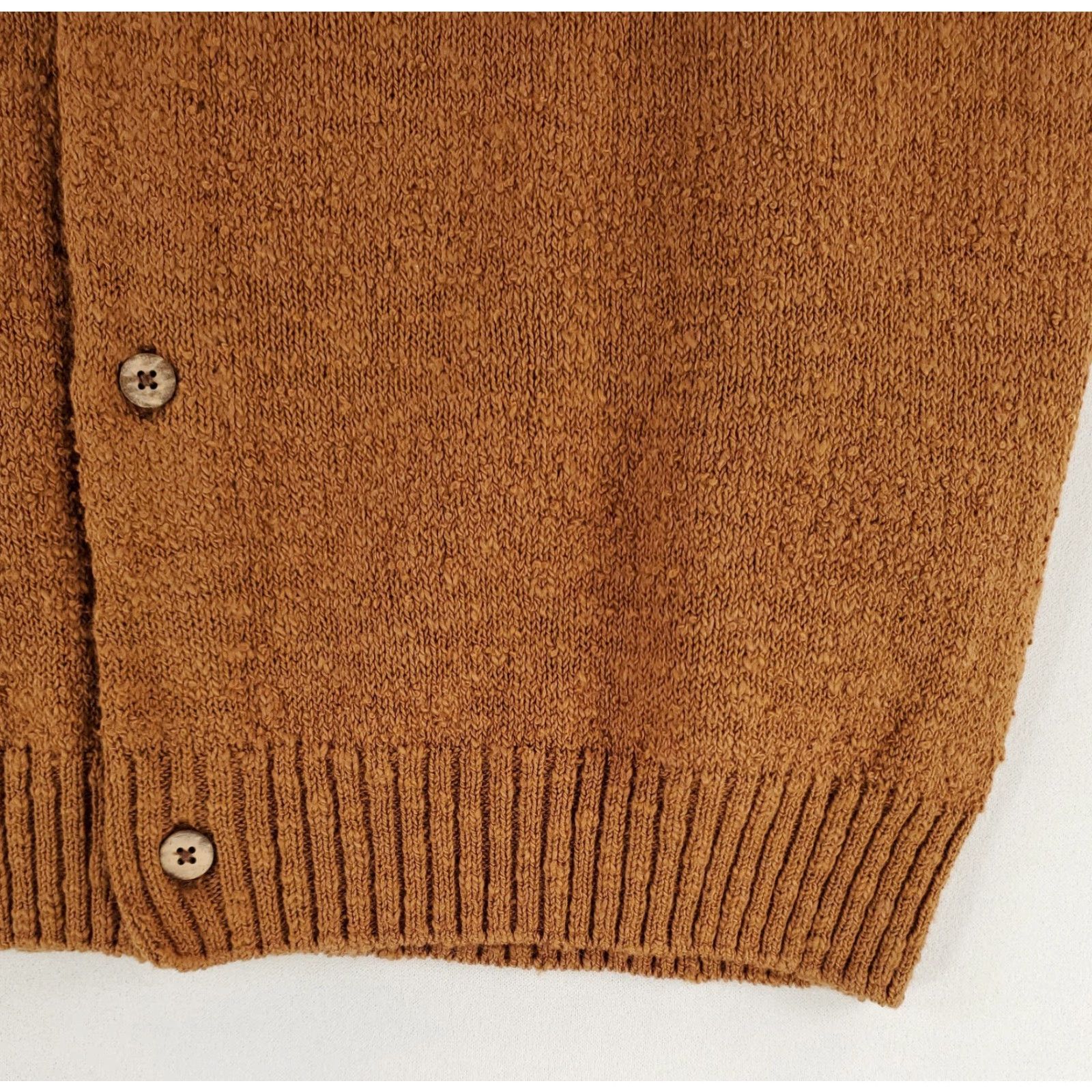 Vintage Criquet Shirt Mens L Short Sleeve Button Up Knit Textured Brown Size US L / EU 52-54 / 3 - 5 Thumbnail
