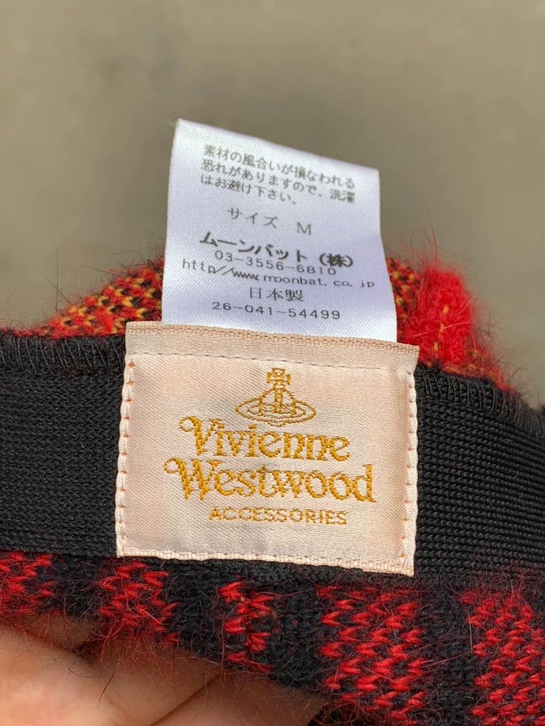 Vivienne Westwood Vivienne Westwood Beret in black and red checkered pattern Size ONE SIZE - 4 Thumbnail