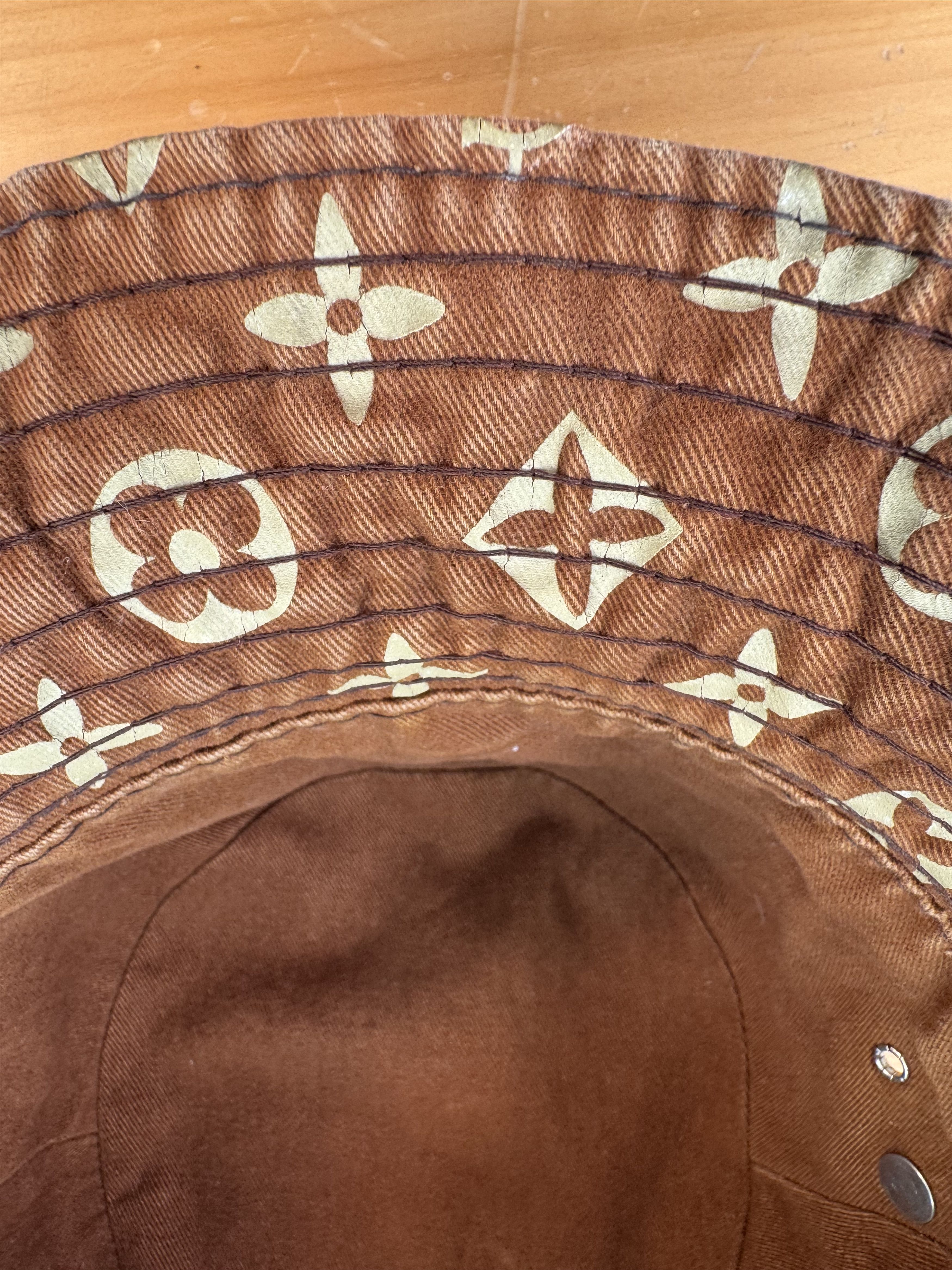 Supreme 2000's Supreme LV Louis Vuitton monogram Cease Bucket hat Size ONE SIZE - 8 Thumbnail