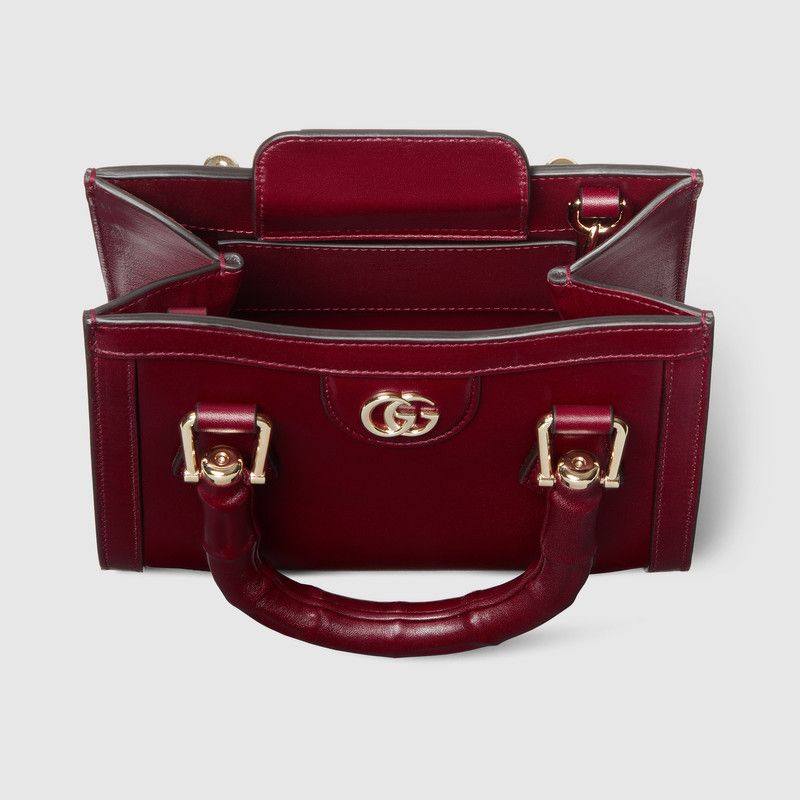 Gucci o1la5ras0526 Size: OS / Gucci Diana Small Tote Bag Burgundy Size ONE SIZE - 7 Thumbnail