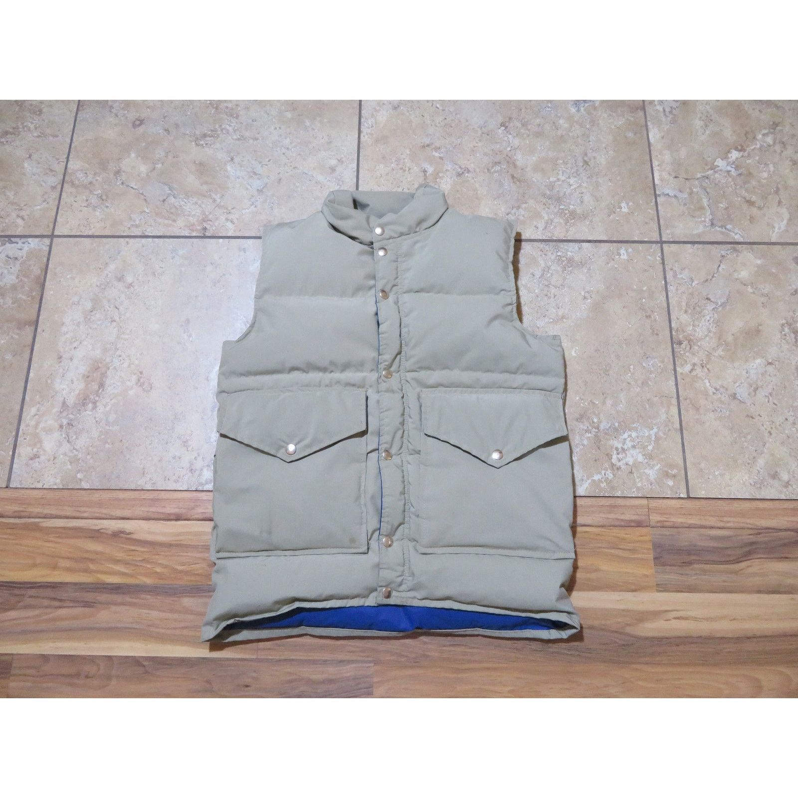 Mustang Action Sportswear By Mustang Goose Down Beige Vest M 1980s Size US M / EU 48-50 / 2 - 1 Thumbnail