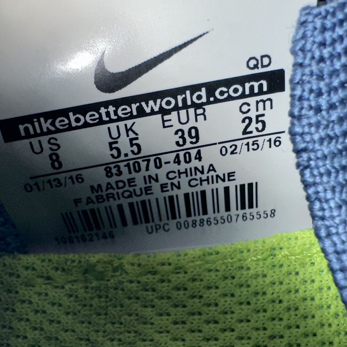Nike Nike Free Rn Flyknit 2016 “Ocean Fog” Blue, Size 8 Size US 8 / IT 38 - 6 Thumbnail