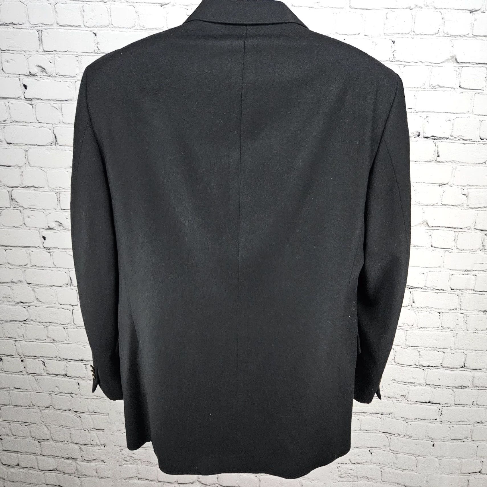 Jos. A. Bank VINTAGE Jos A Bank Black Cashmere Wool Lanerossi Italian Corporate Collection Blazer 39R Size 40R - 2 Thumbnail