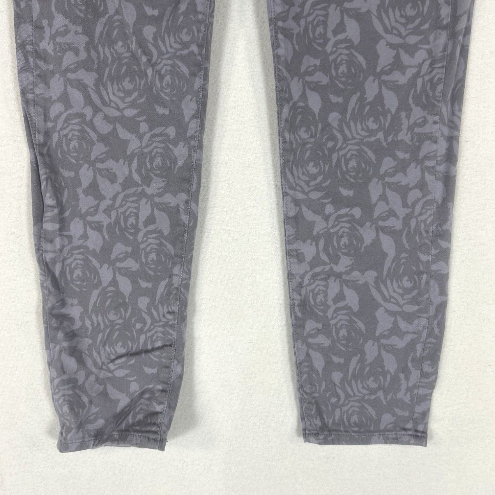 Mavi MAVI Alexa Croppes Ankle Jeans Womens 31 Gray Floral Skinny Denim Shirt Information? Size 24" / US 00 / IT 34 - 3 Thumbnail