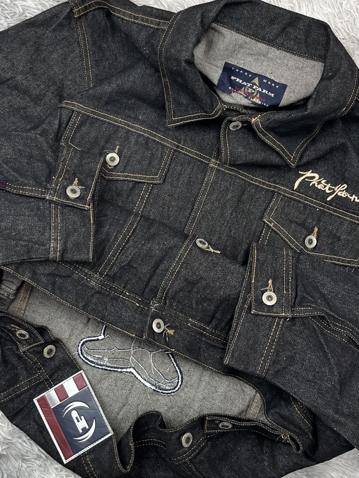 Phat Farm vintage Y2K,90s Phat Farm denim jacket Size US L / EU 52-54 / 3 - 9 Thumbnail