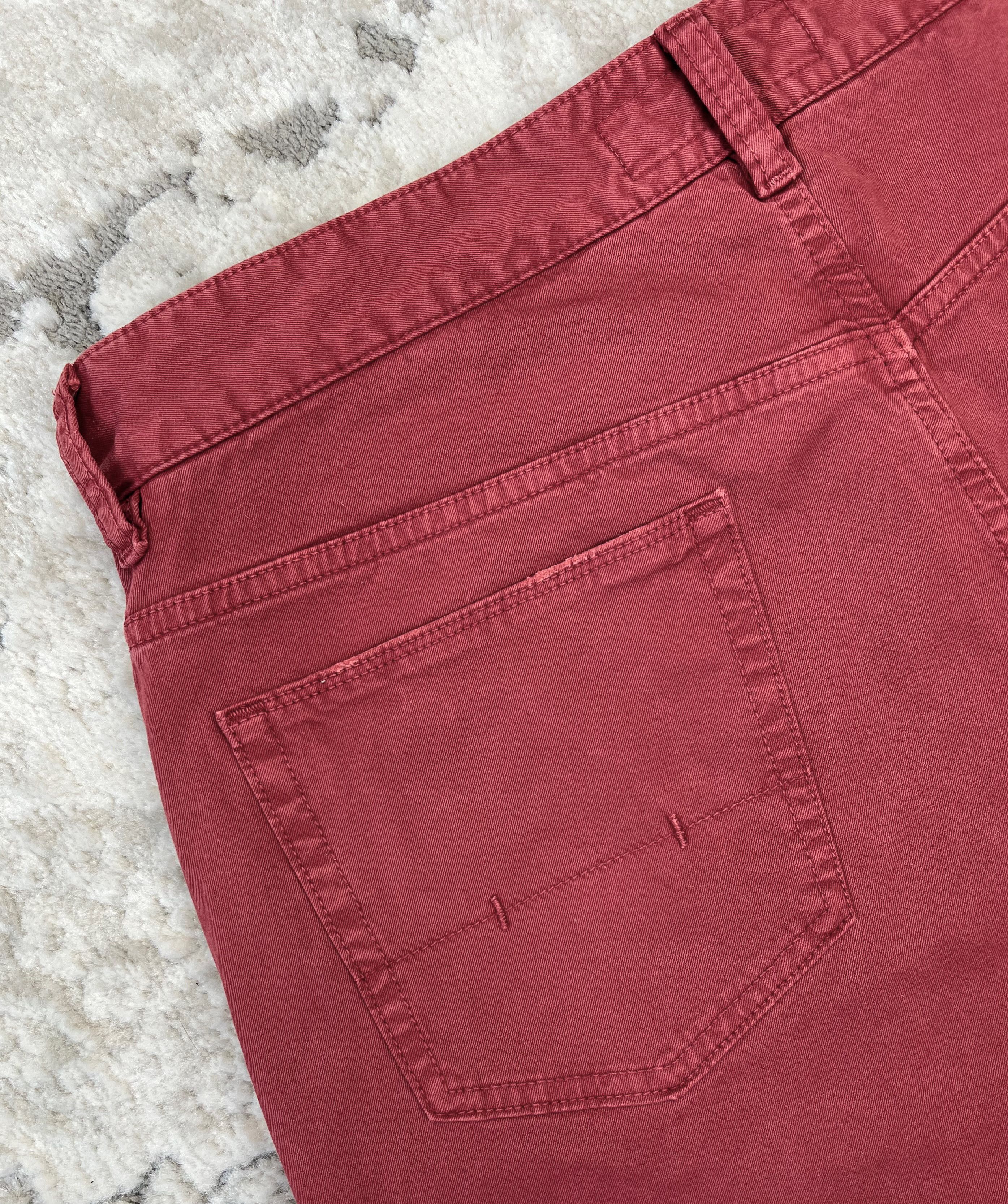 Polo Ralph Lauren × Ralph Lauren Polo Ralph Lauren Straight Burgundy Italian Fabrics Pants 34 Size US 34 / EU 50 - 9 Thumbnail