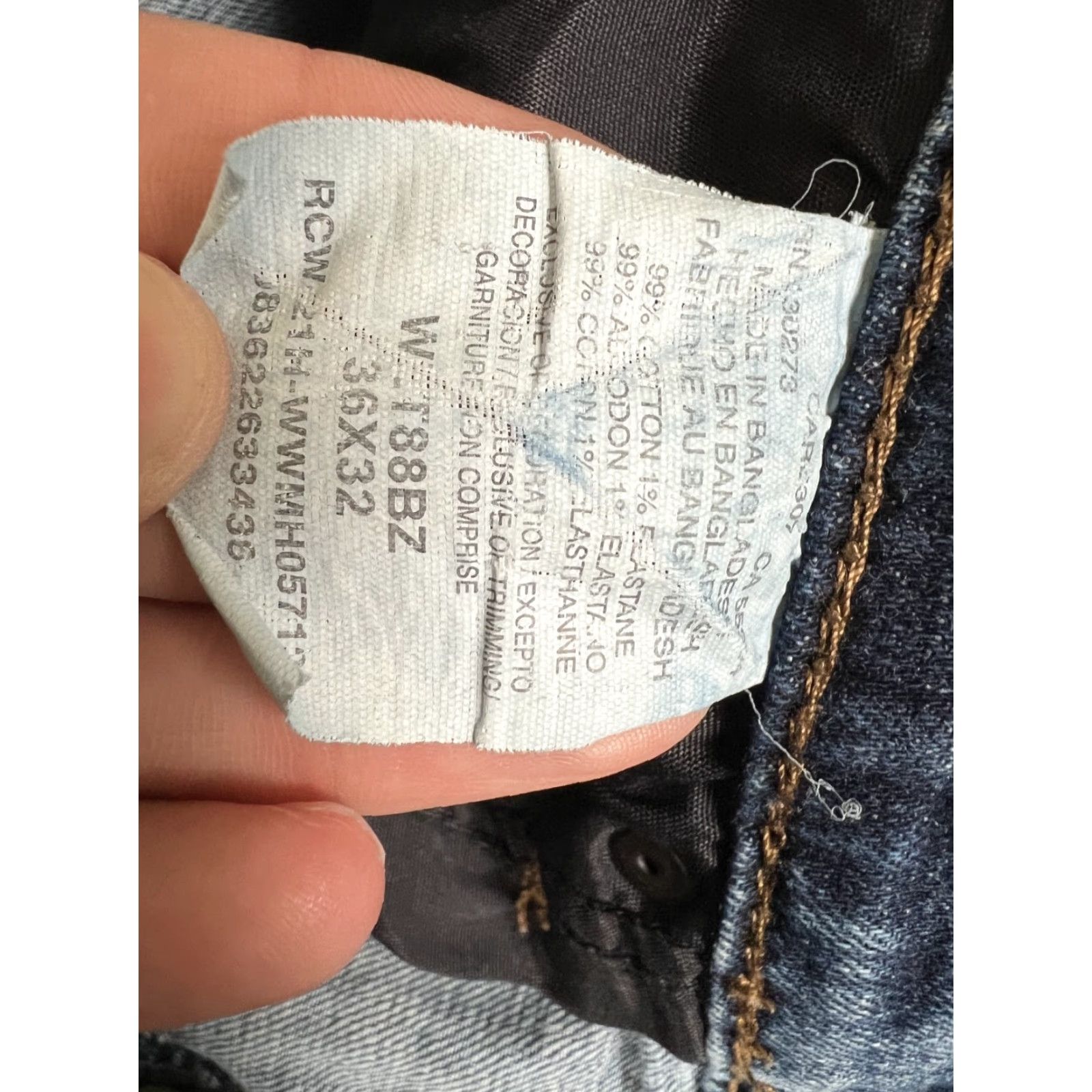 Wrangler VINTAGE Wrangler Retro Slim Straight Jeans 38x32 Jeans Mens Slim Bootcut Cowboy 90s USA Blue Wrangler Retro Slim Straight Jeans 38x32 Mens Size US 38 / EU 54 - 7 Thumbnail