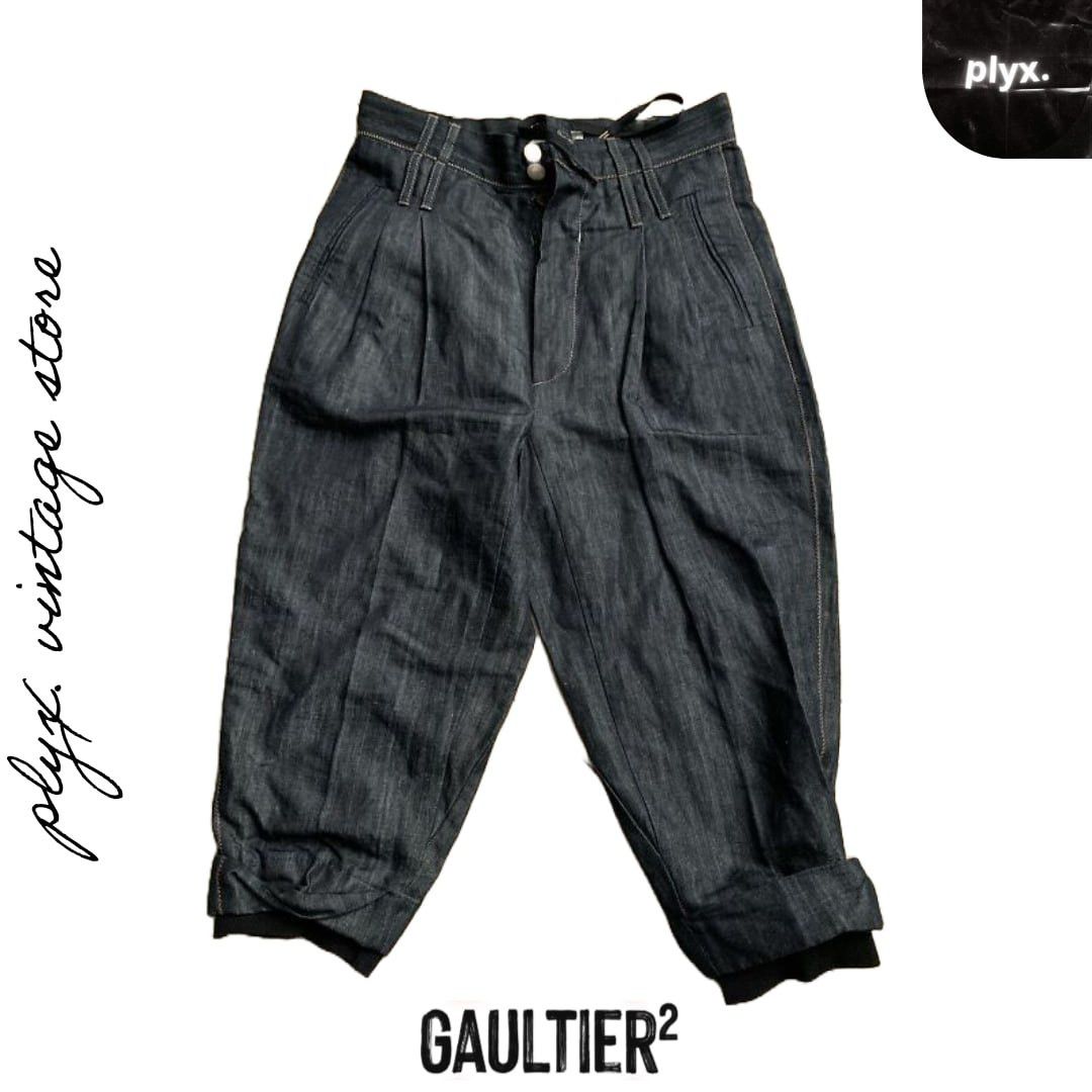 image of Gaultier 2 x Jean Paul Gaultier Gaultier2 Short Trousers in Black, Men's (Size 28)