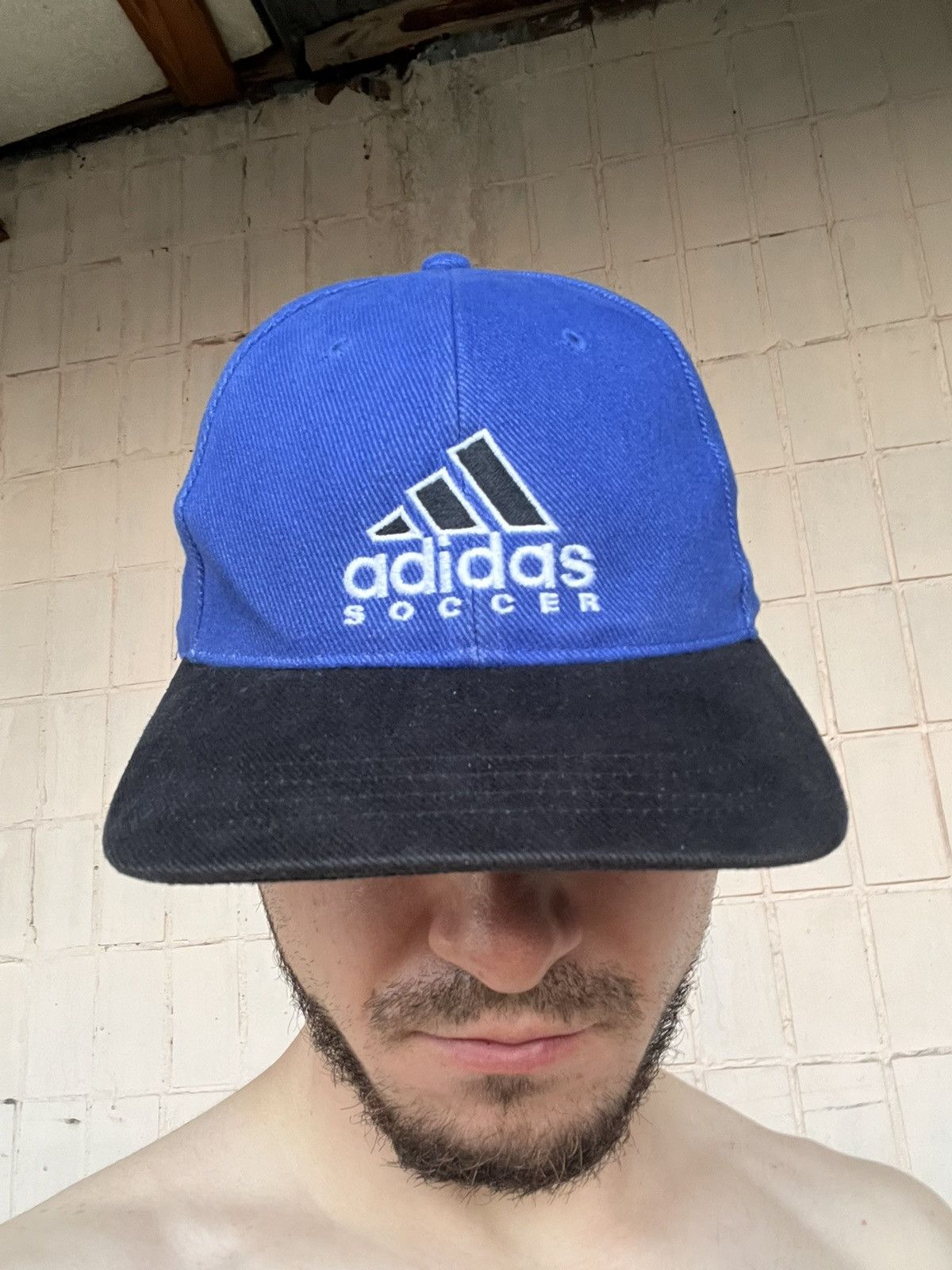 Adidas Vintage Hat Adidas Soccer Y2K Football Cap Size ONE SIZE - 21 Thumbnail