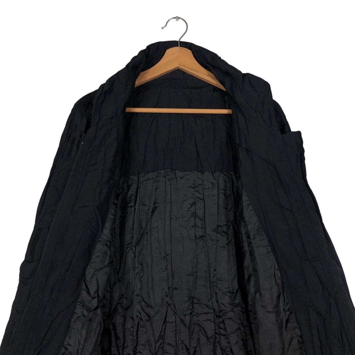 Japanese Brand Rich Black Long Fly Jacket Bondage Biker Issey Miyake Japan Size US M / EU 48-50 / 2 - 14 Thumbnail