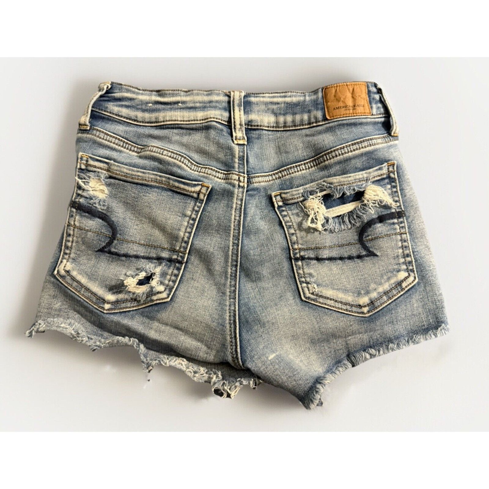 American Eagle Outfitters American Eagle Shorts Next Level Stretch Cut Off Hi Shortie Size 26" / US 2 / IT 38 - 1 Thumbnail