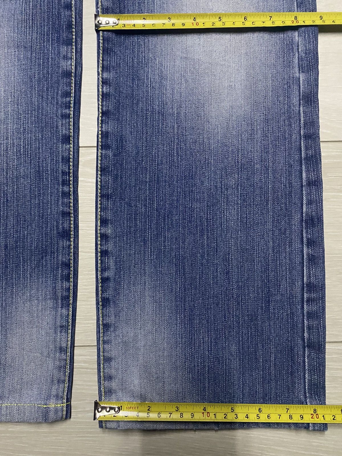 Authentic Pigment Vintage Authentic Urban Craft 12Ons Denim Cross Emroidered Size US 33 - 16 Thumbnail