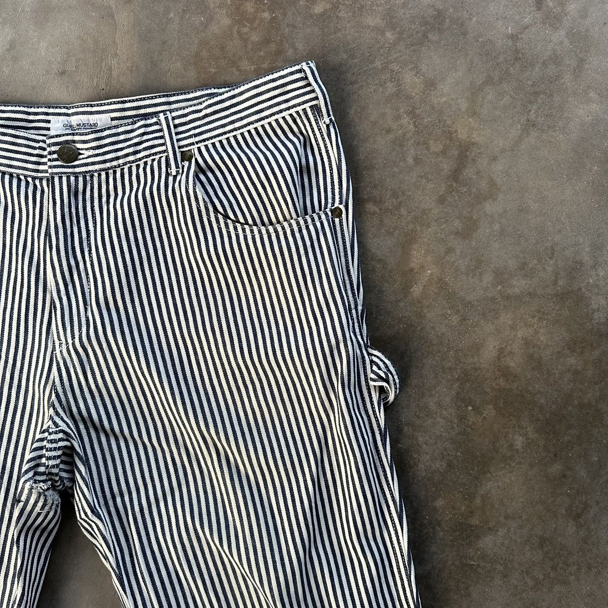 Japanese Brand Guell Mustard Japan Distressed Half Cut Pant Trousers Size US 34 / EU 50 - 5 Thumbnail