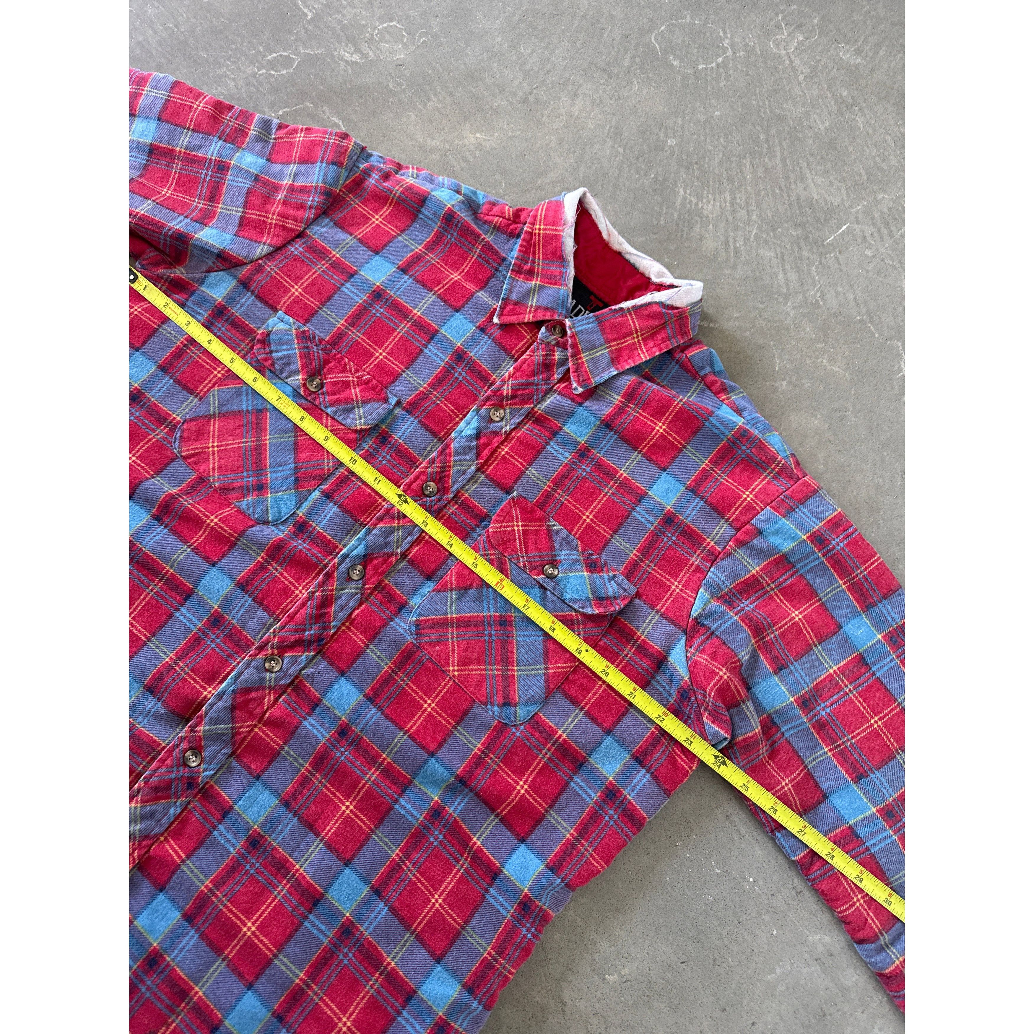 Vintage Vintage 90s Tradition Distressed Plaid Quilted Lined Flannel Size US M / EU 48-50 / 2 - 5 Thumbnail