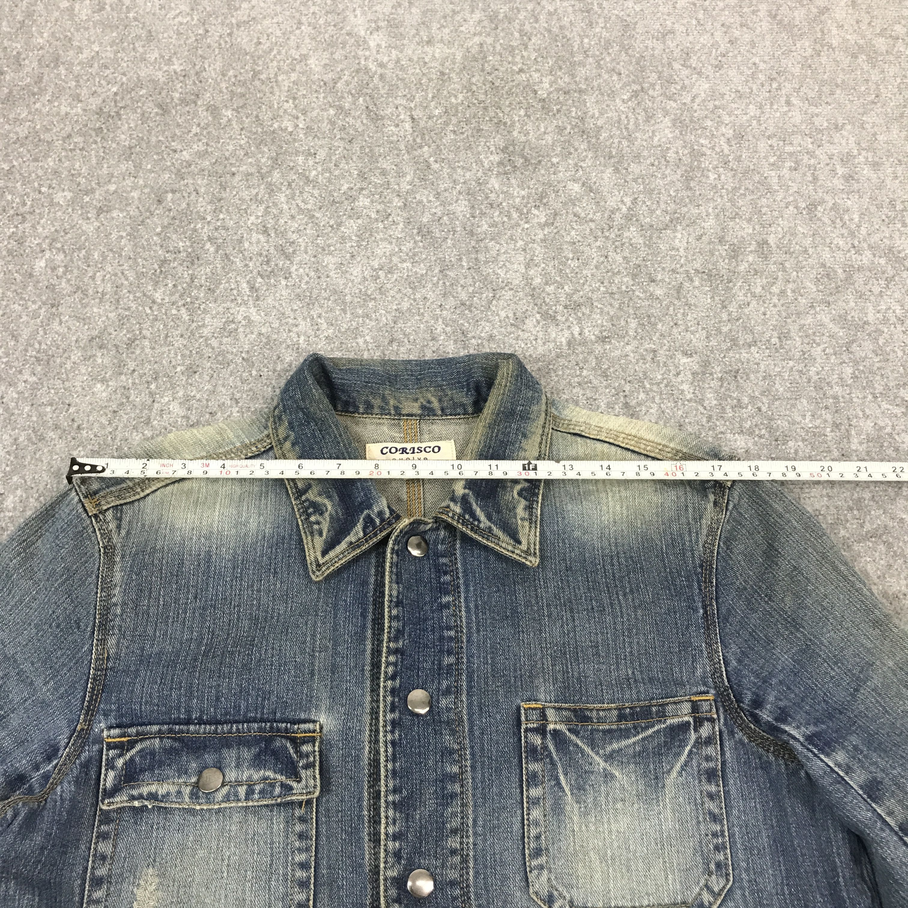 Japanese Brand corisco Japan denim Sanp button jacket Size US L / EU 52-54 / 3 - 8 Thumbnail