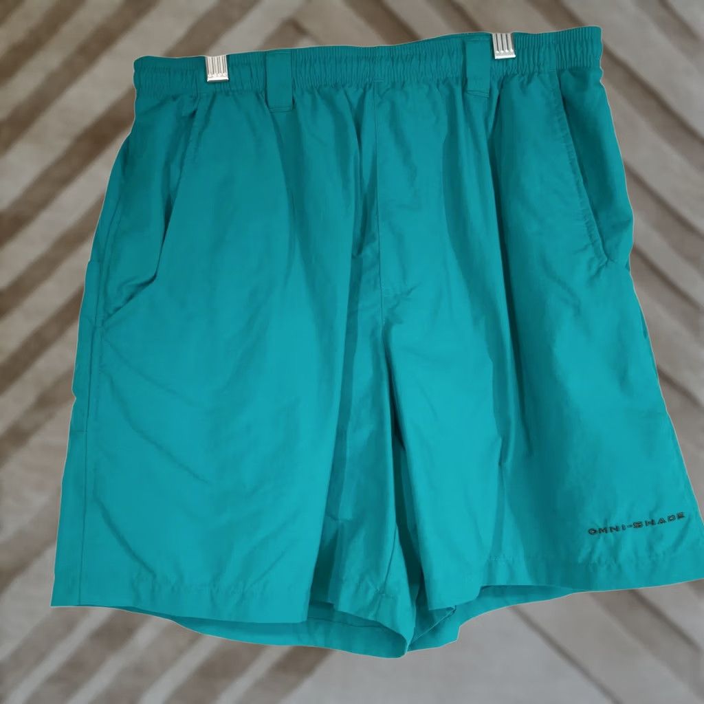 Vintage COLUMBIA MEN'S SMALL SEAFOAM PFG SWIM TRUNKS SHORTS 100% NYLON Size US 29 - 1 Thumbnail