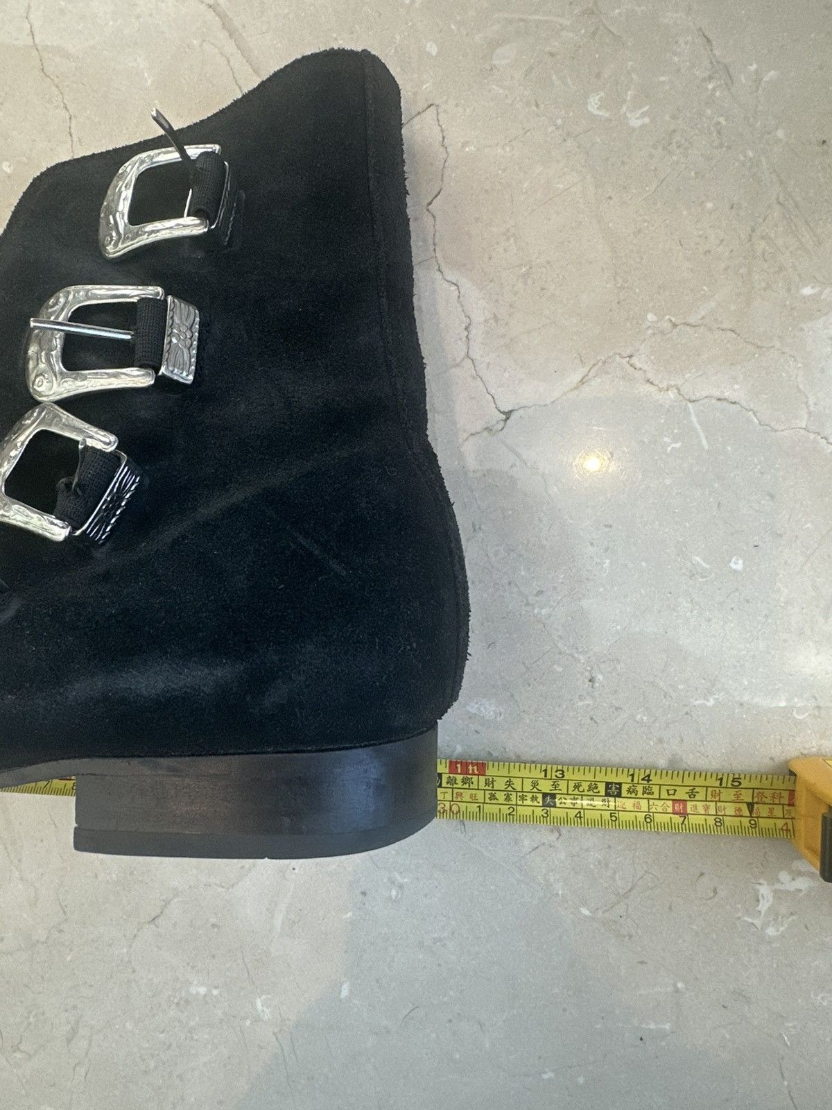 Other LAST DROP Hand Made Suede Western Buckle Boot Winklepickers Size US 10 / EU 43 - 9 Thumbnail