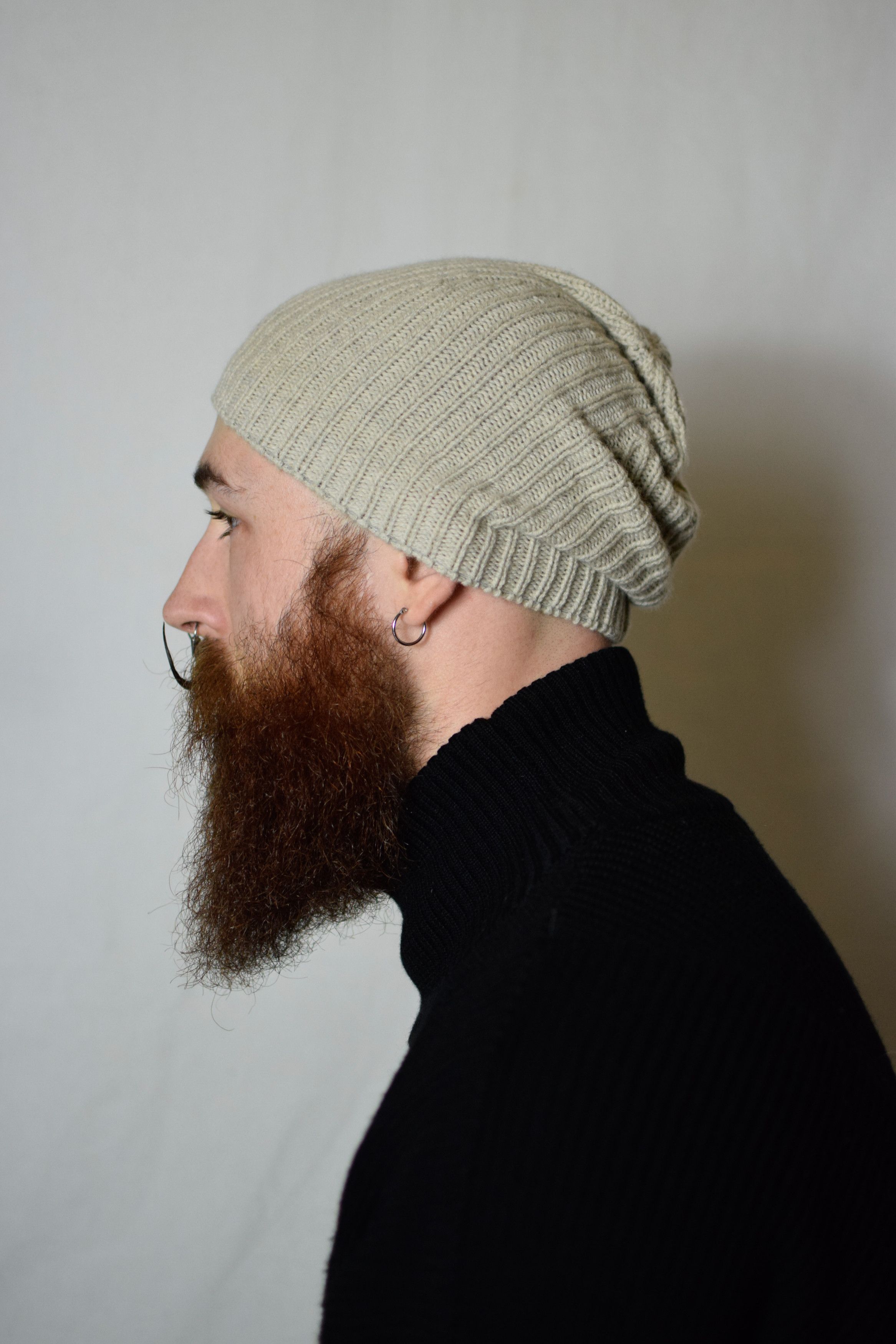 Rick Owens FINAL DROP - Rick Owens AW22 Oyster Beanie - RR02A5495-WSBR Size ONE SIZE - 3 Thumbnail
