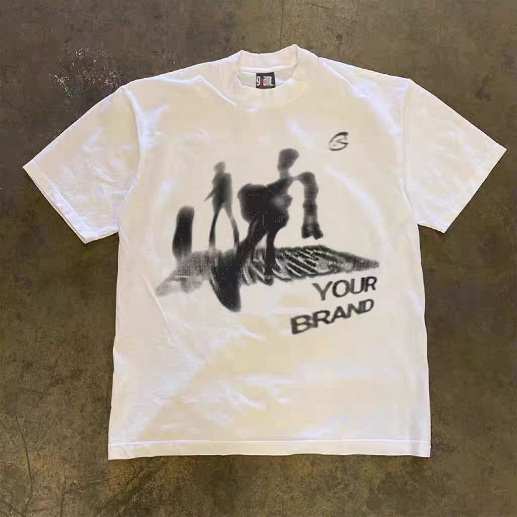 Vintage White Loose Casual Hip Hop Short Sleeve T Shirt Size US XL / EU 56 / 4 - 1 Thumbnail