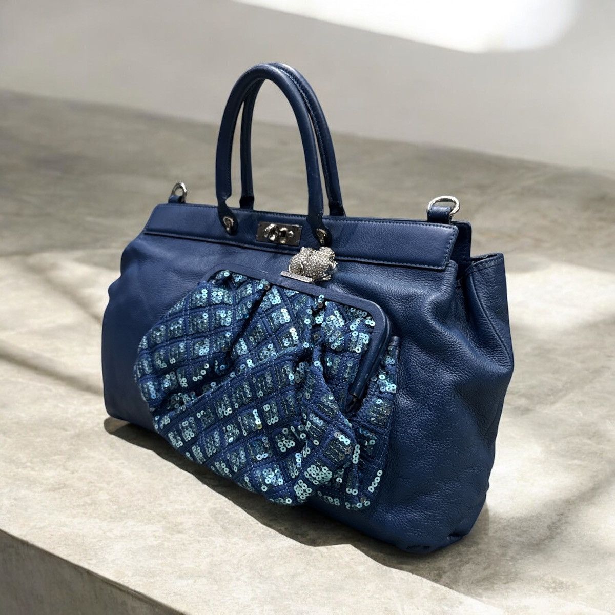 Marc Jacobs MARC JACOBS GLITTER ROBERT SEQUIN FROG BIJOU BAG Size ONE SIZE - 2 Thumbnail