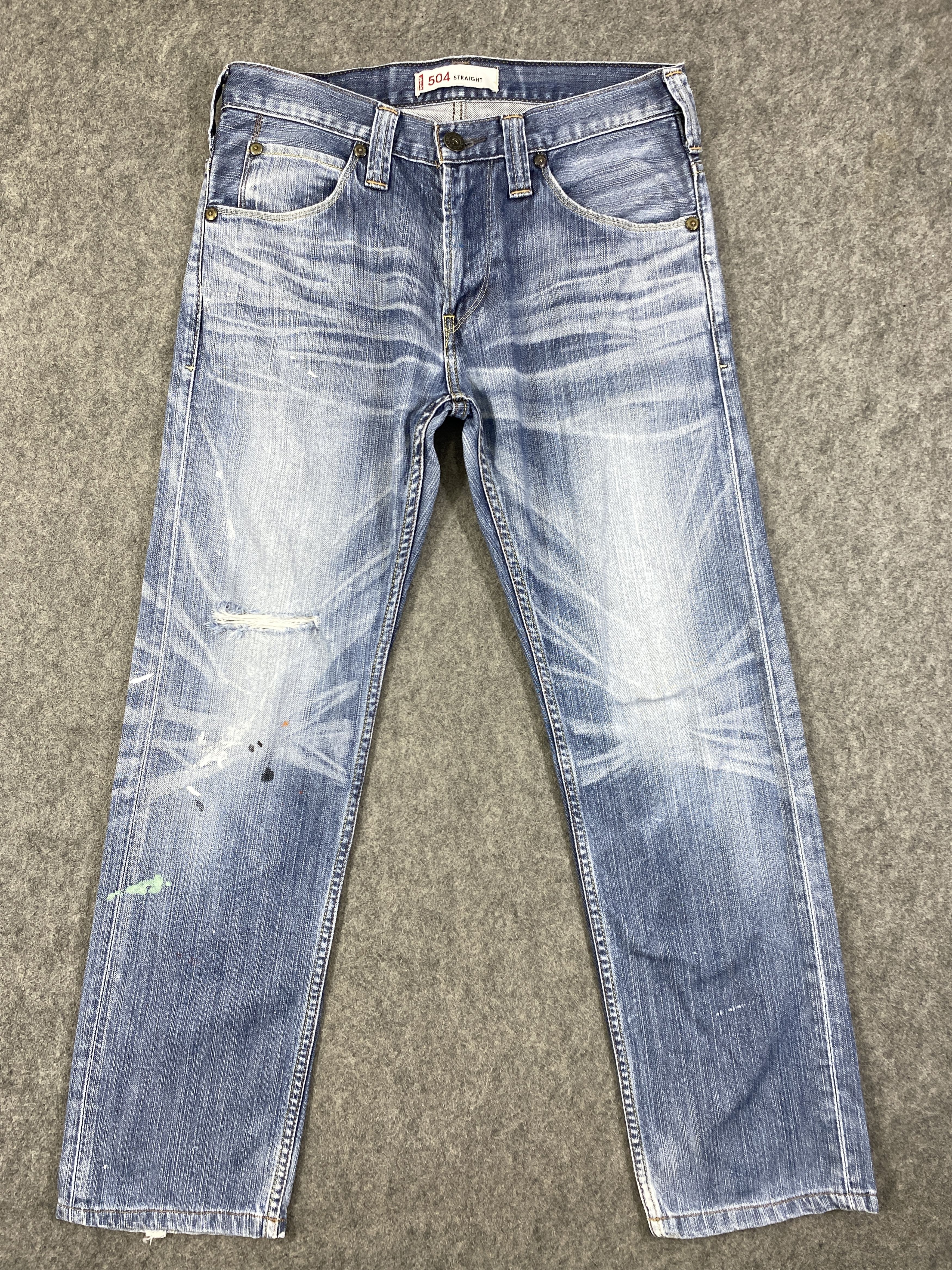 Levi's Faded Blue Vintage Levi's 504 Jeans 32x28.5 - JN3327 Size US 32 / EU 48 - 1 Thumbnail