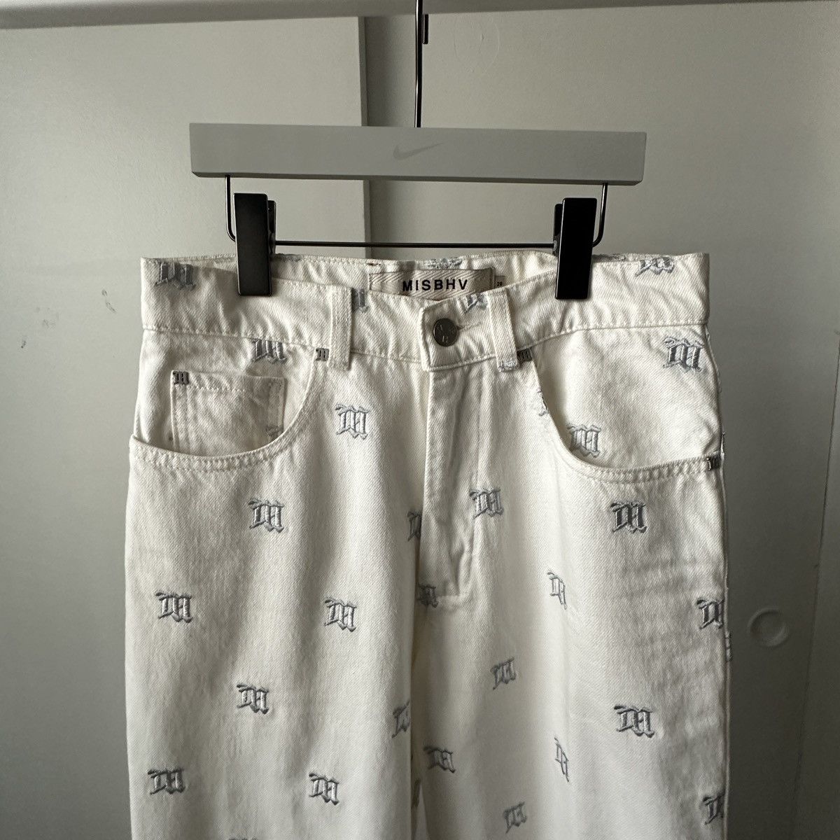 MISBHV White Jean Monogram