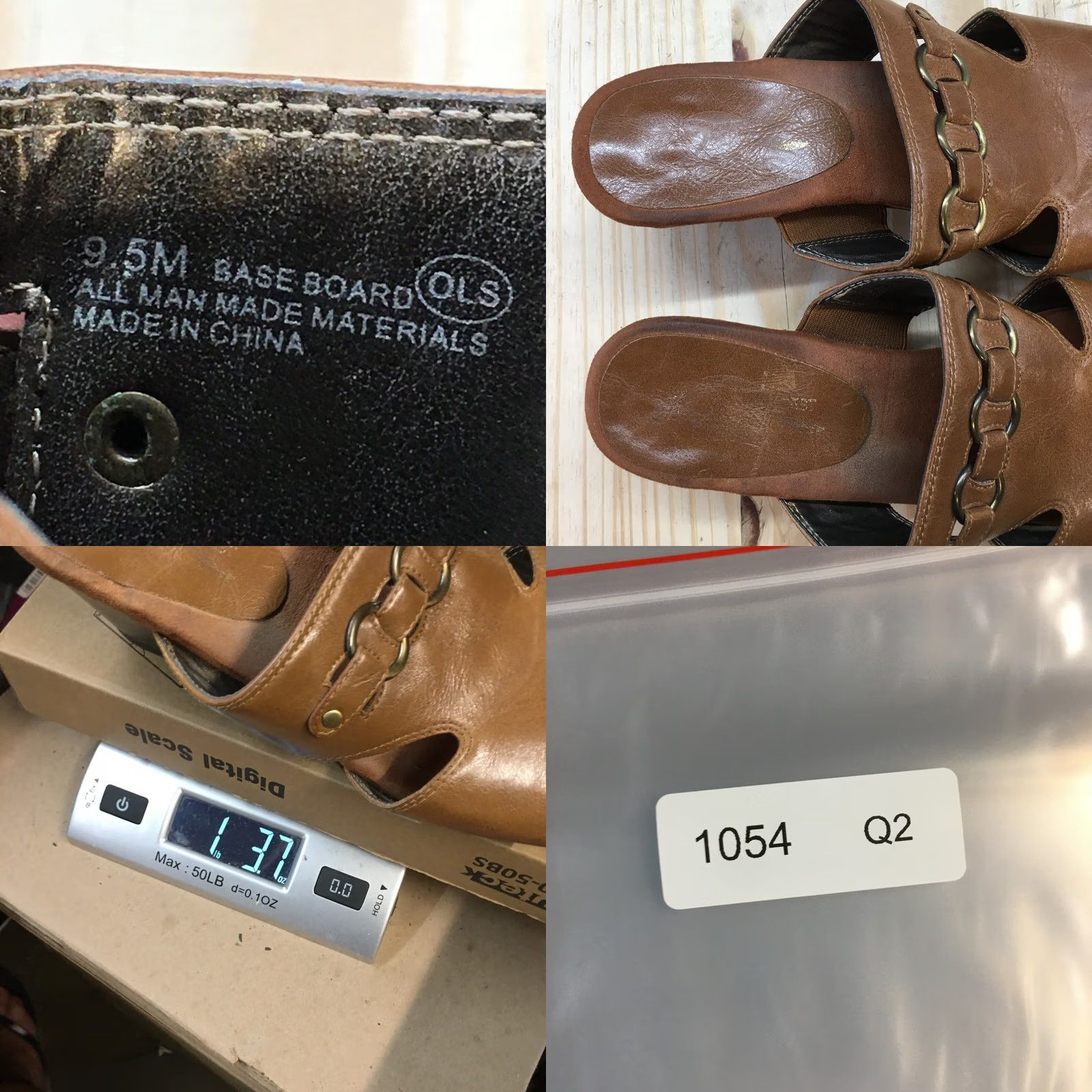 Vintage Aerosoles A2 Sandals Womens 9.5 M Base Board Casual Slip On Heels Slide Brown Size US 10 / IT 40 - 10 Thumbnail