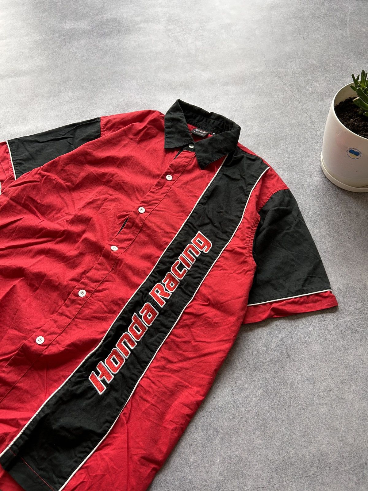 Honda Vintage Honda Racing big logo button shirts Size US M / EU 48-50 / 2 - 2 Thumbnail
