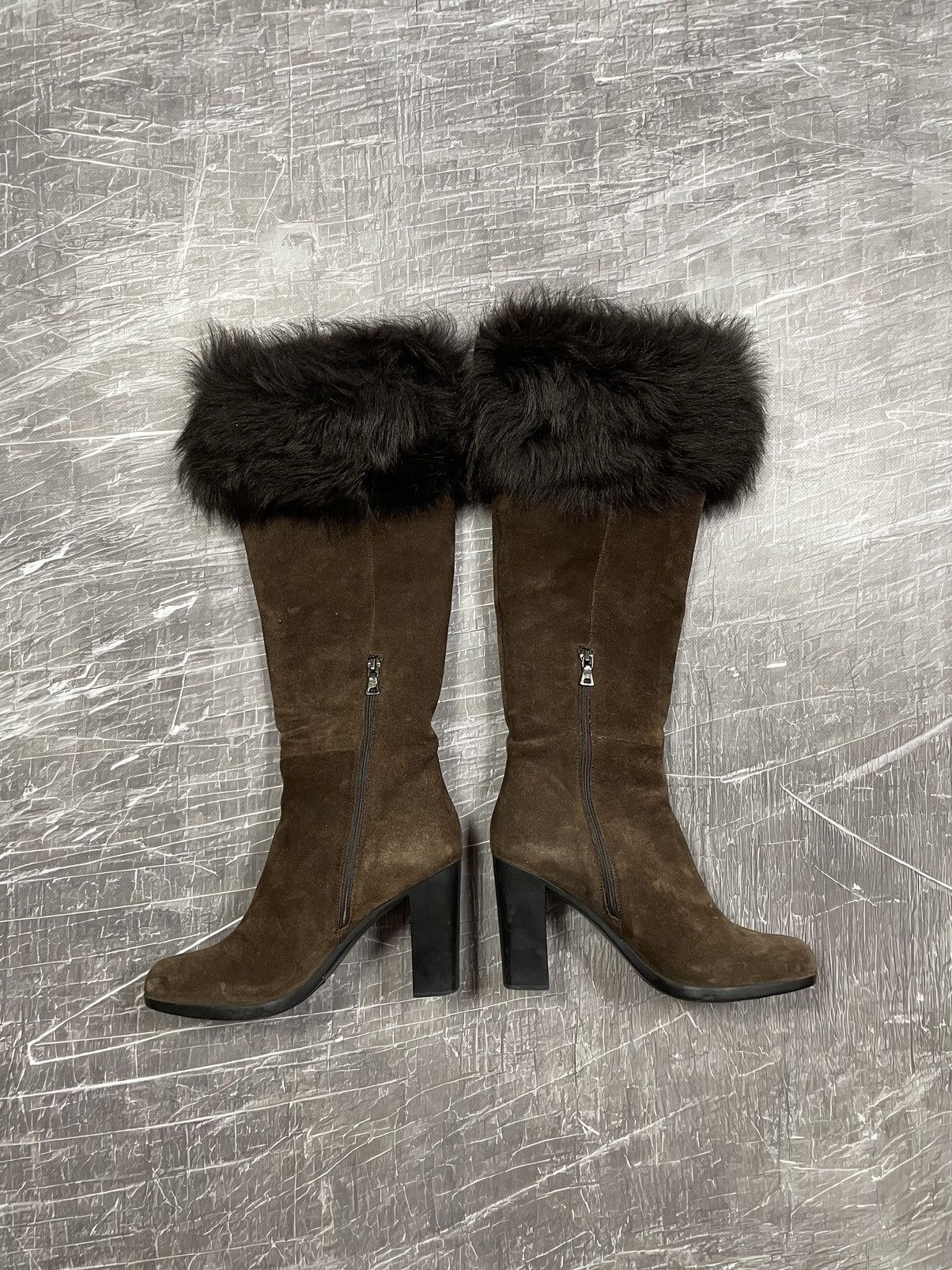 Prada Prada Fur High Shoes Y2K Very Rare Size US 7 / IT 37 - 4 Thumbnail