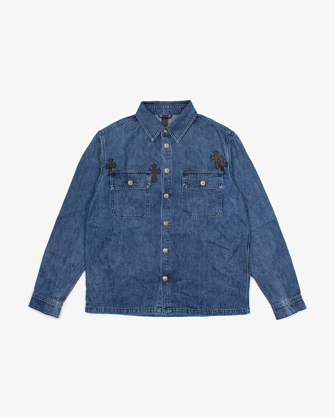 Chrome Hearts DENIM CROSS PATCH WORKDOG Size US L / EU 52-54 / 3 - 1 Thumbnail