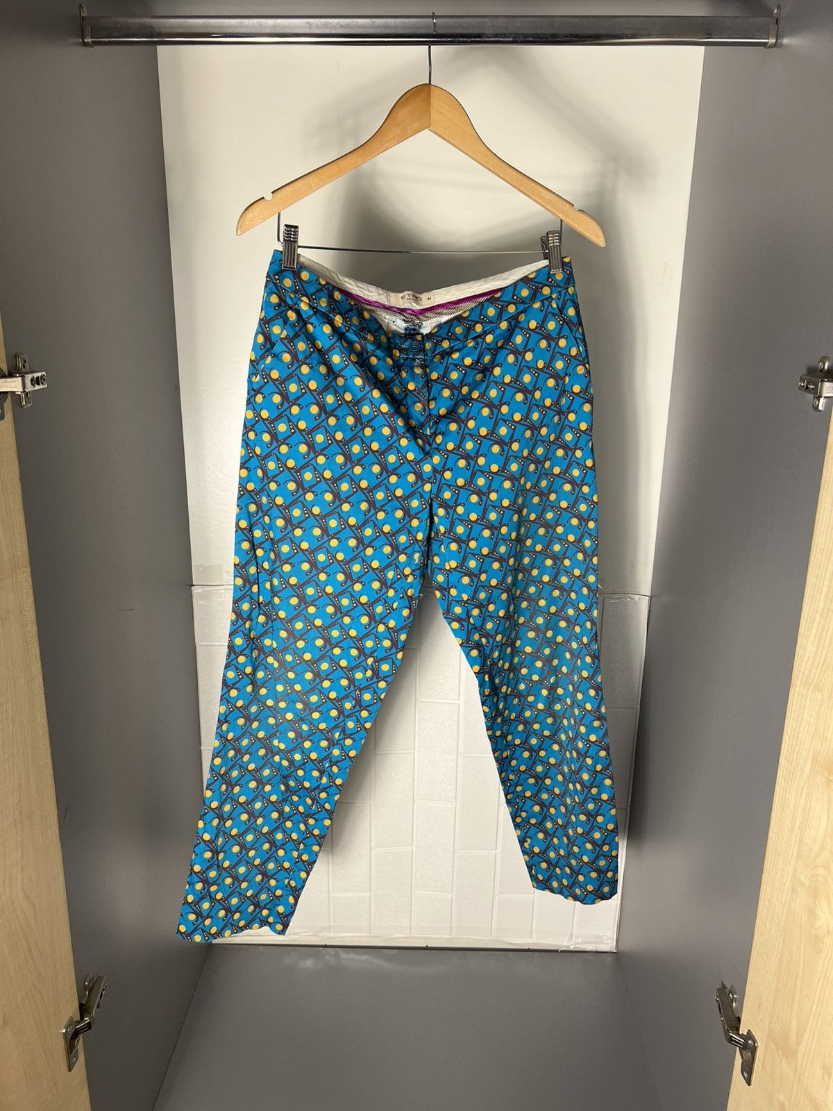 Etro × Vintage VERY RARE ETRO MILANO ITALIAN DESIGNER CLASSIC PANTS LUXURY Size 30" / US 8 / IT 44 - 4 Thumbnail