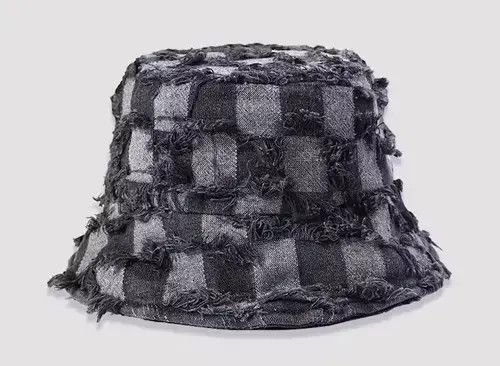 Other Checkerboard plaid distressed bucket hat Size ONE SIZE - 1 Thumbnail