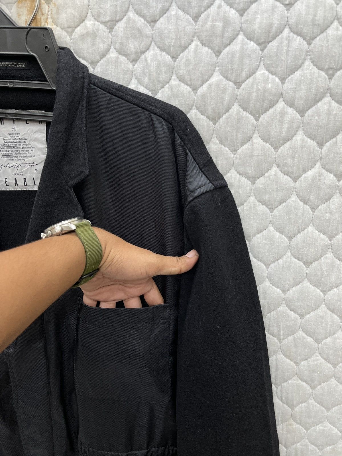 Yohji Yamamoto 🔥🔥🔥ARCHIVE VINTAGE YOHJI YAMAMOTO NYLON WOOL JACKET Size US M / EU 48-50 / 2 - 15 Thumbnail