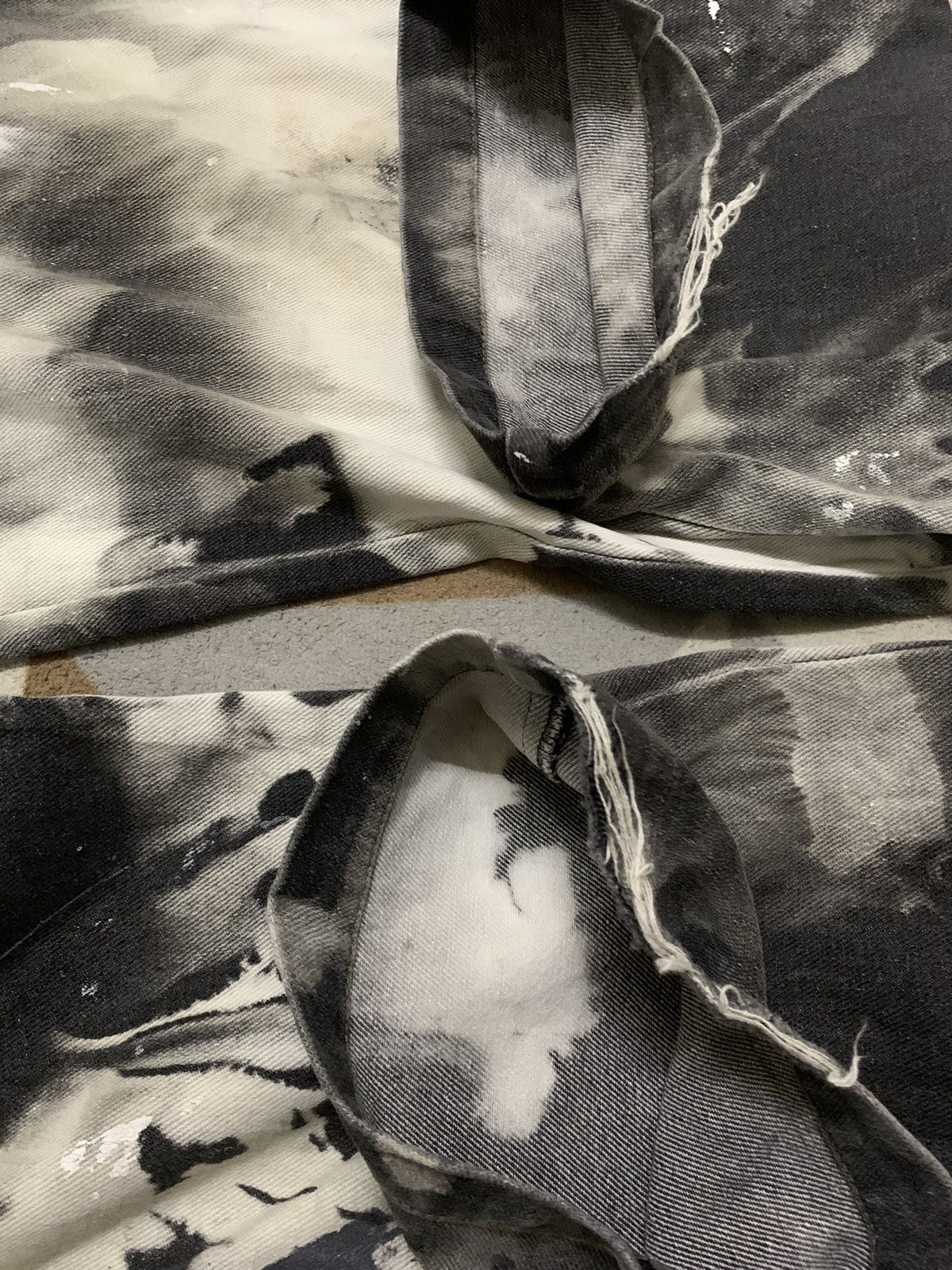 If Six Was Nine St.Paradiso Tie dye Acid Wash Style Splatter Loose Fit Jeans Size US 34 / EU 50 - 15 Thumbnail