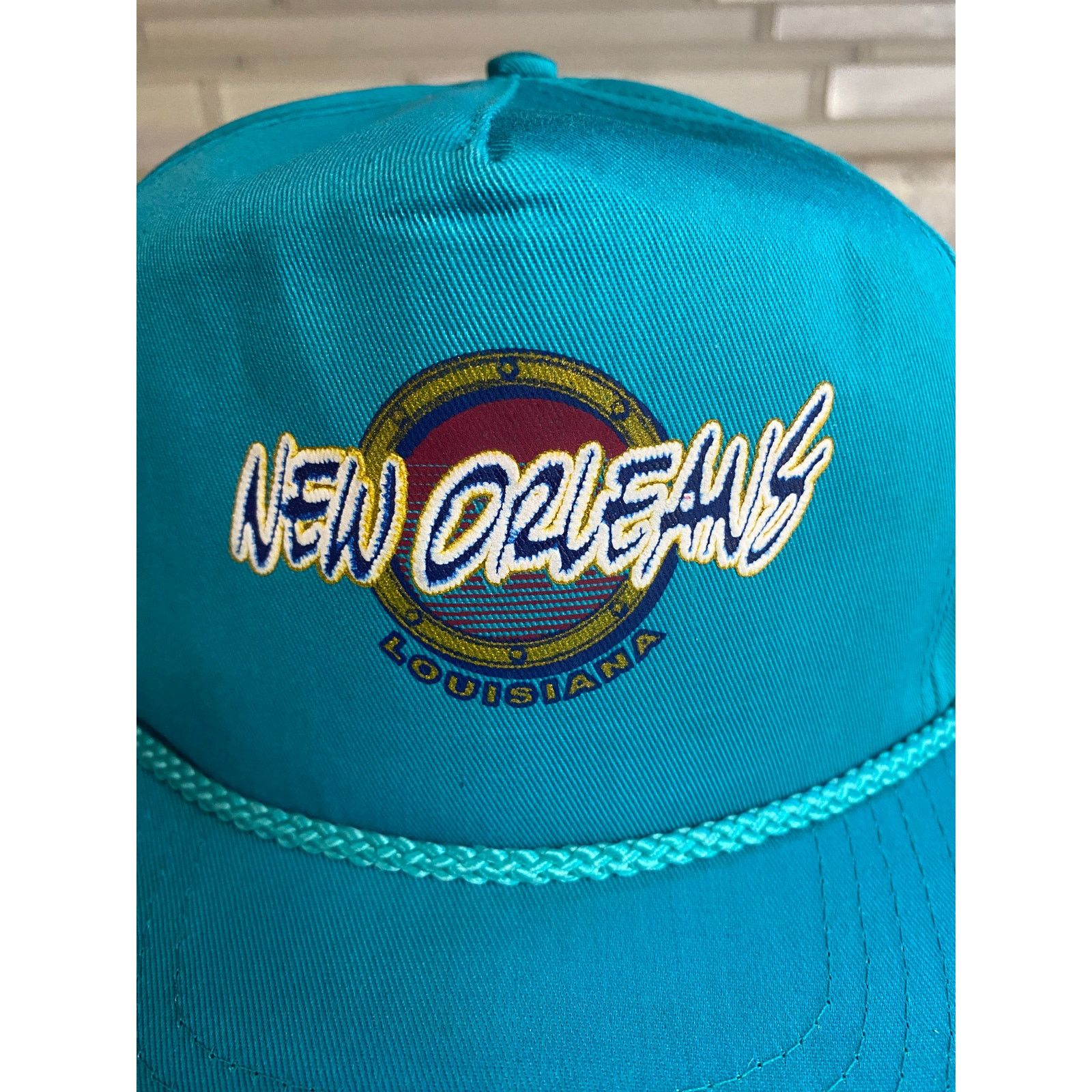 Other Retro New Orleans, Louisiana Teal Snapback Hat Size ONE SIZE - 4 Thumbnail