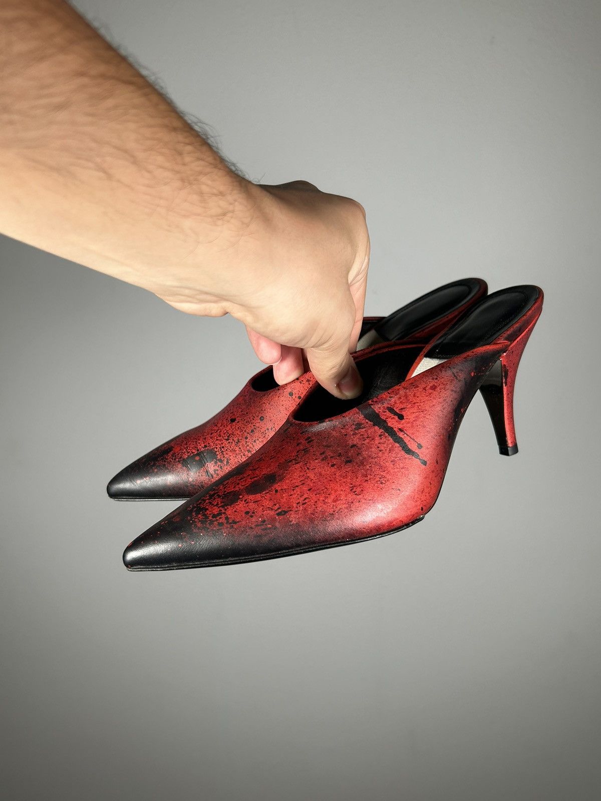 Calvin Klein 205W39NYC Blood Stained pointed toe heels Size US 6.5 / IT 36.5 - 2 Thumbnail