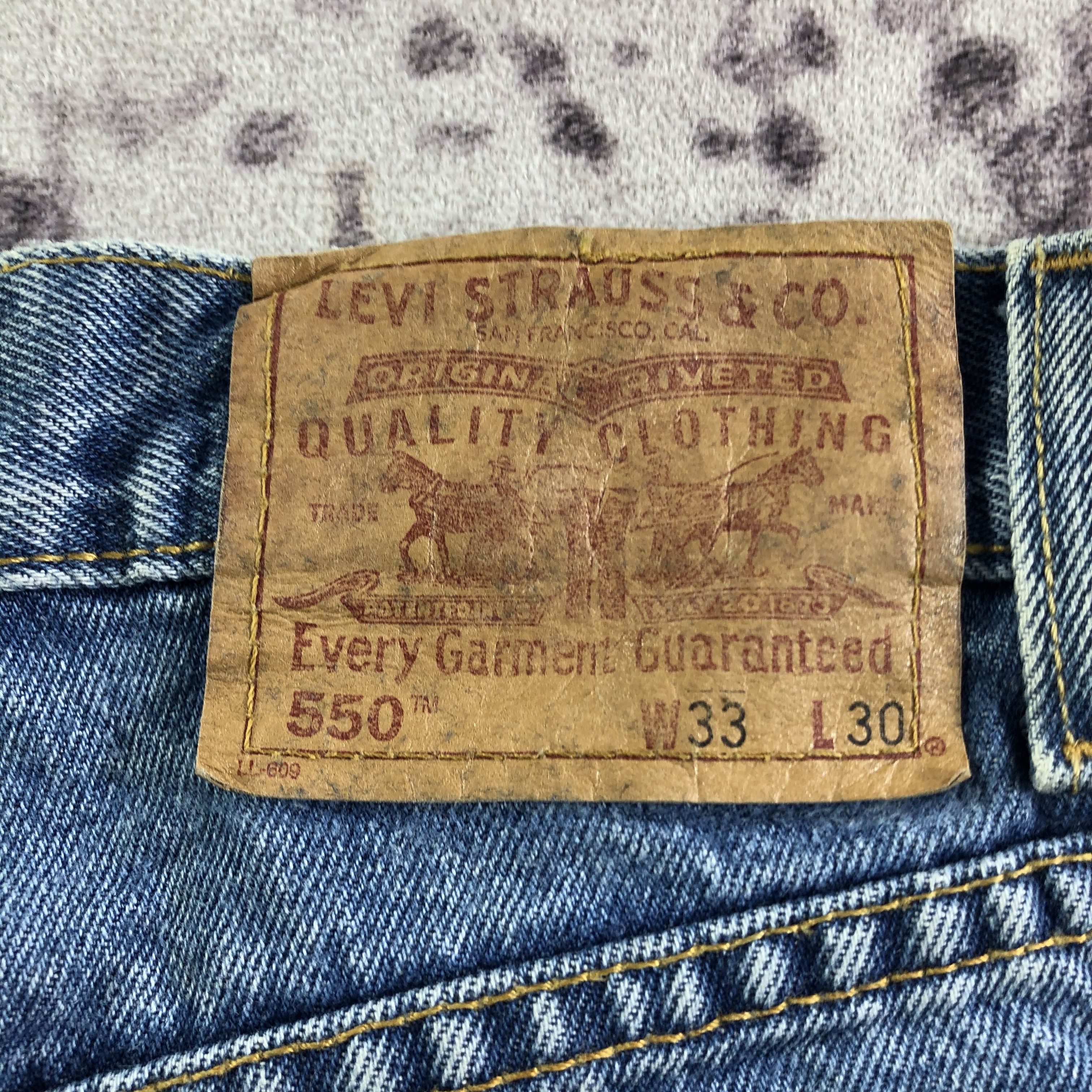 Levi's × Vintage Vintage 90s Levis 550 Jeans-JM3496 Size US 33 - 5 Thumbnail