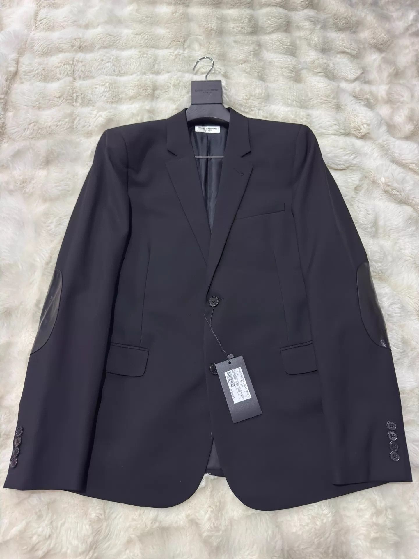 Yves Saint Laurent YSL Hedi Slimane Men's Suit 54 Sheepskin Sleeve New Size 54R - 1 Thumbnail